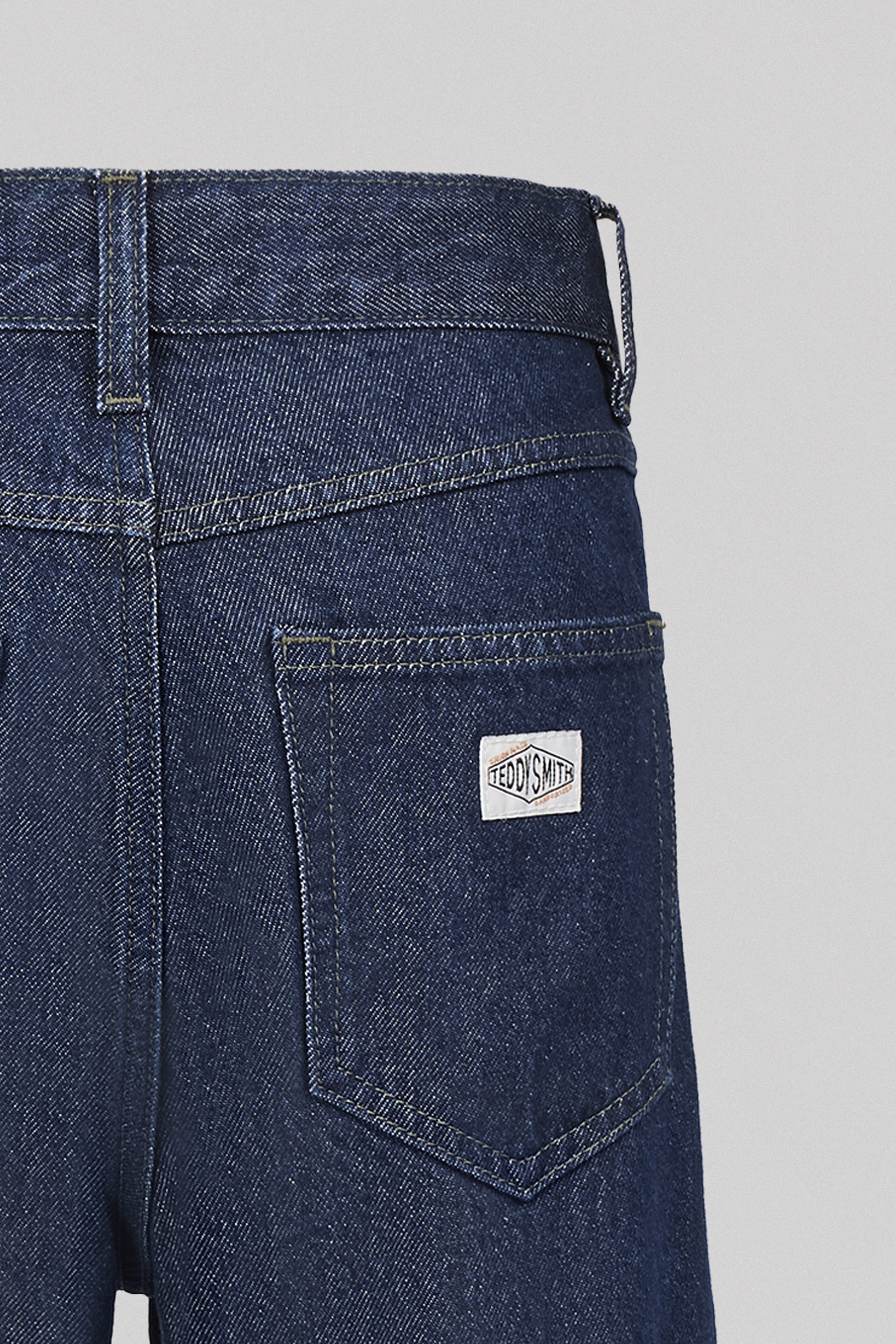 Teddy Smith Memphis Straigh jean dark blue garçon coton