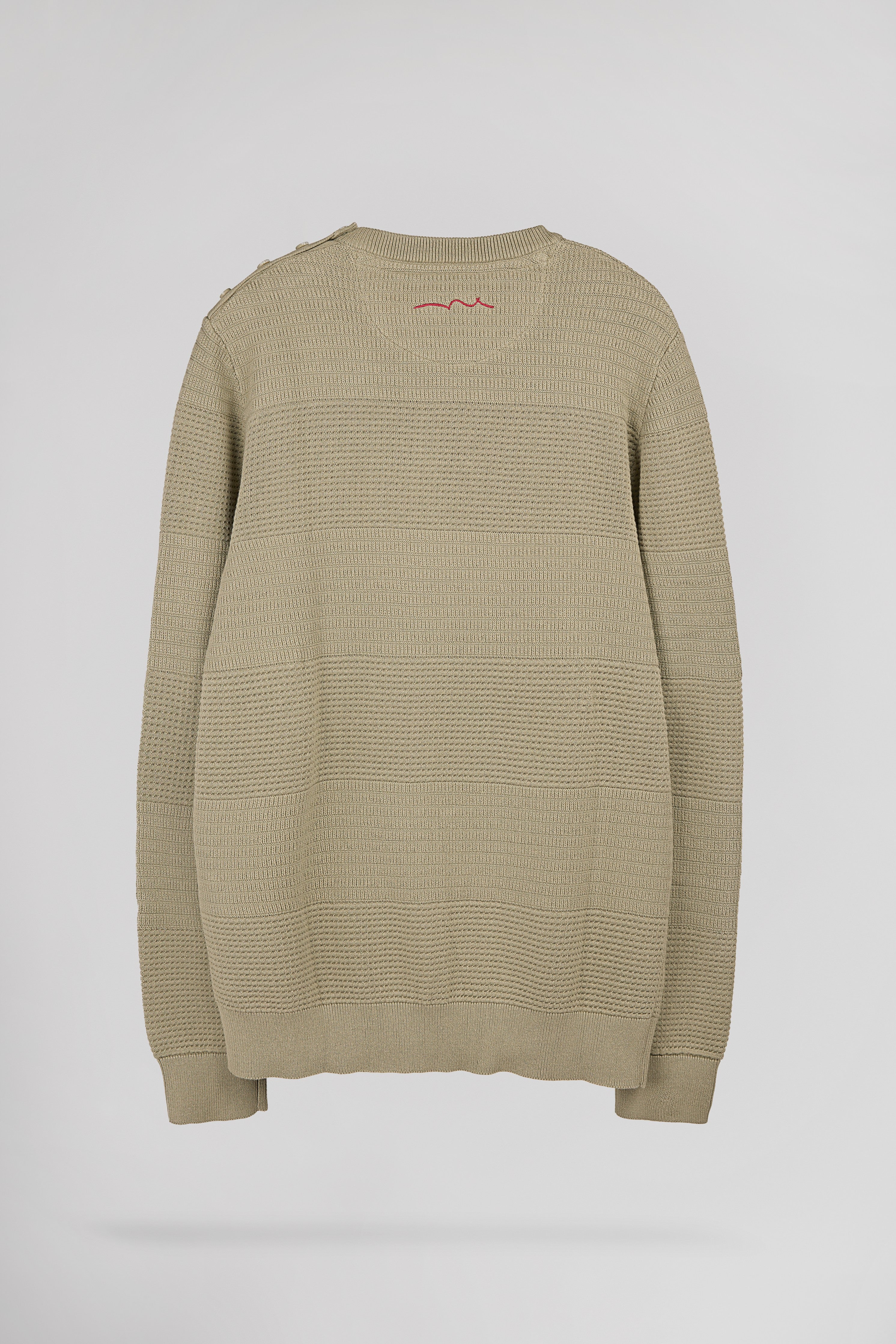 Teddy Smith P-Roni pull col rond bleach kaki