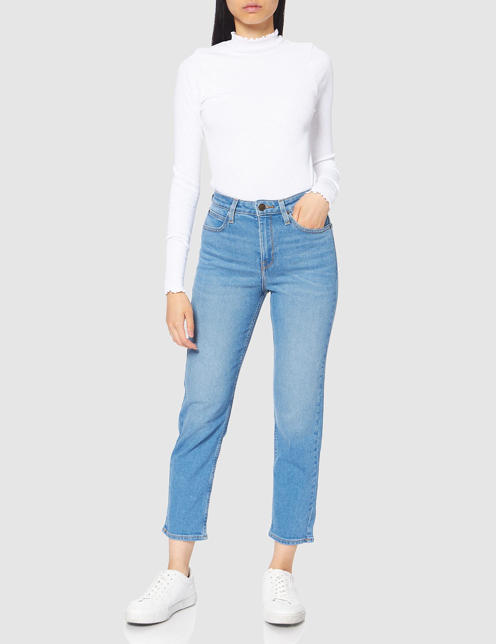 Lee Carol jean Mid Worn 25/35 taille haute