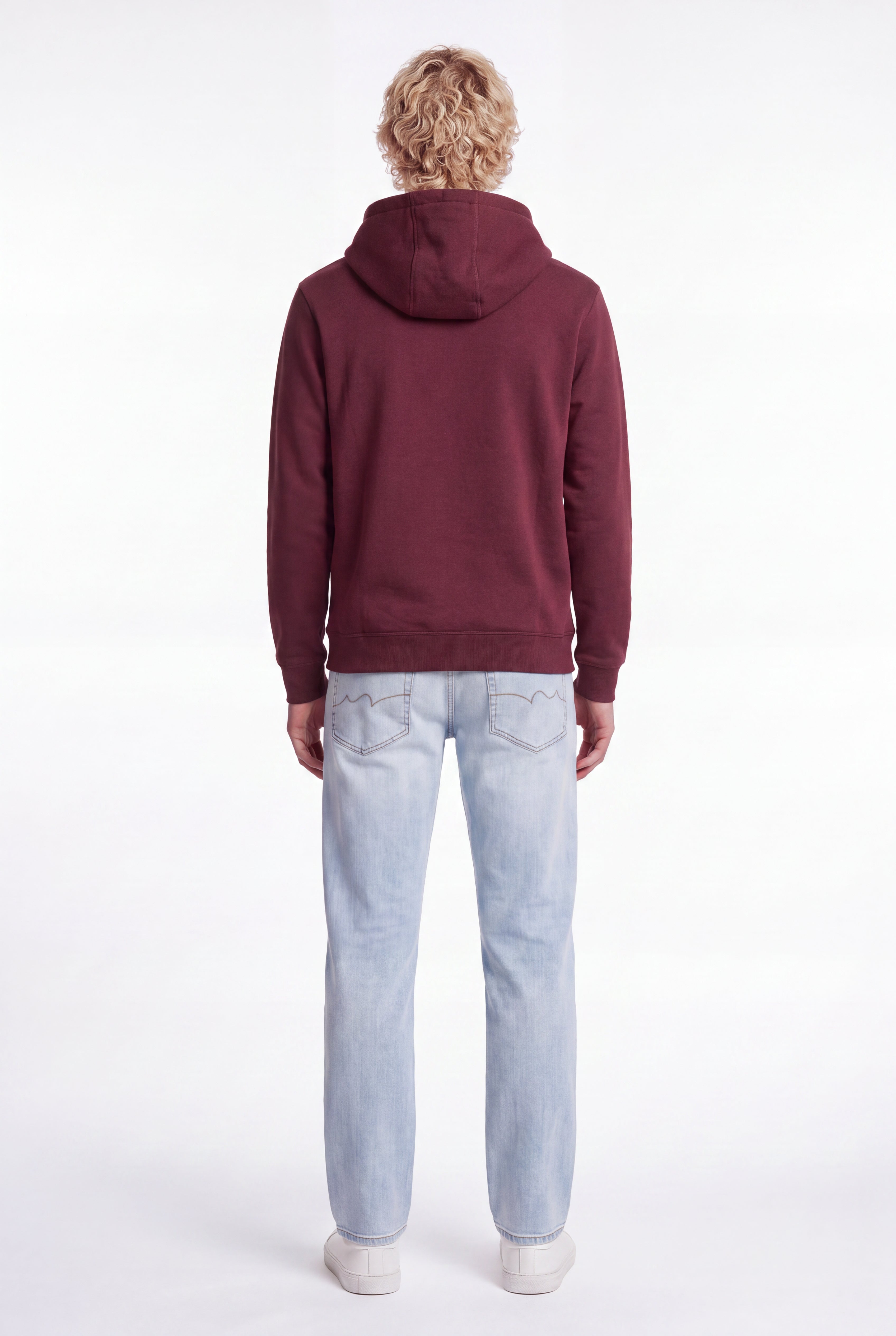 Teddy Smith S-Nark Hoody sweat à capuche bordeaux foncé molleton