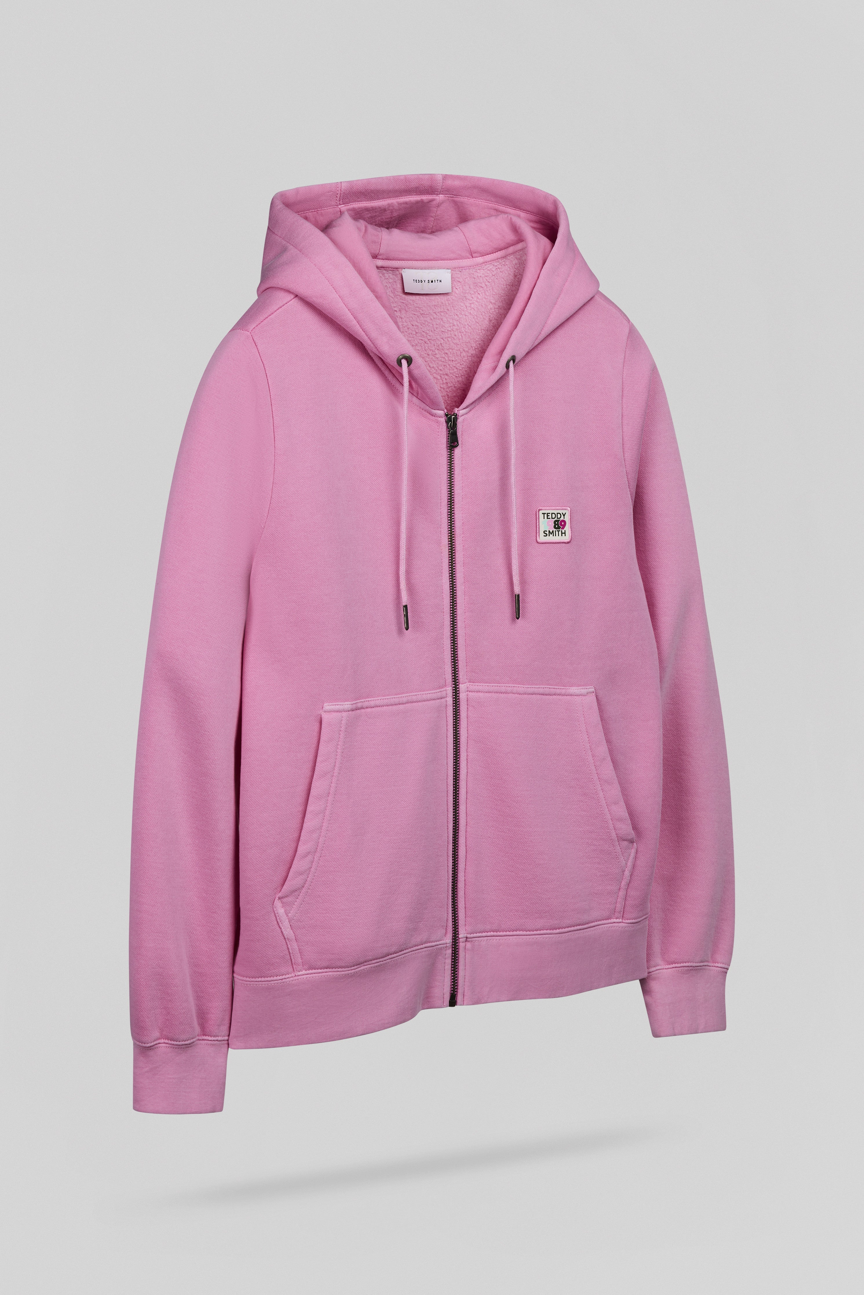Teddy Smith G-WASH HOODY ZI gilet femme rose bonbon