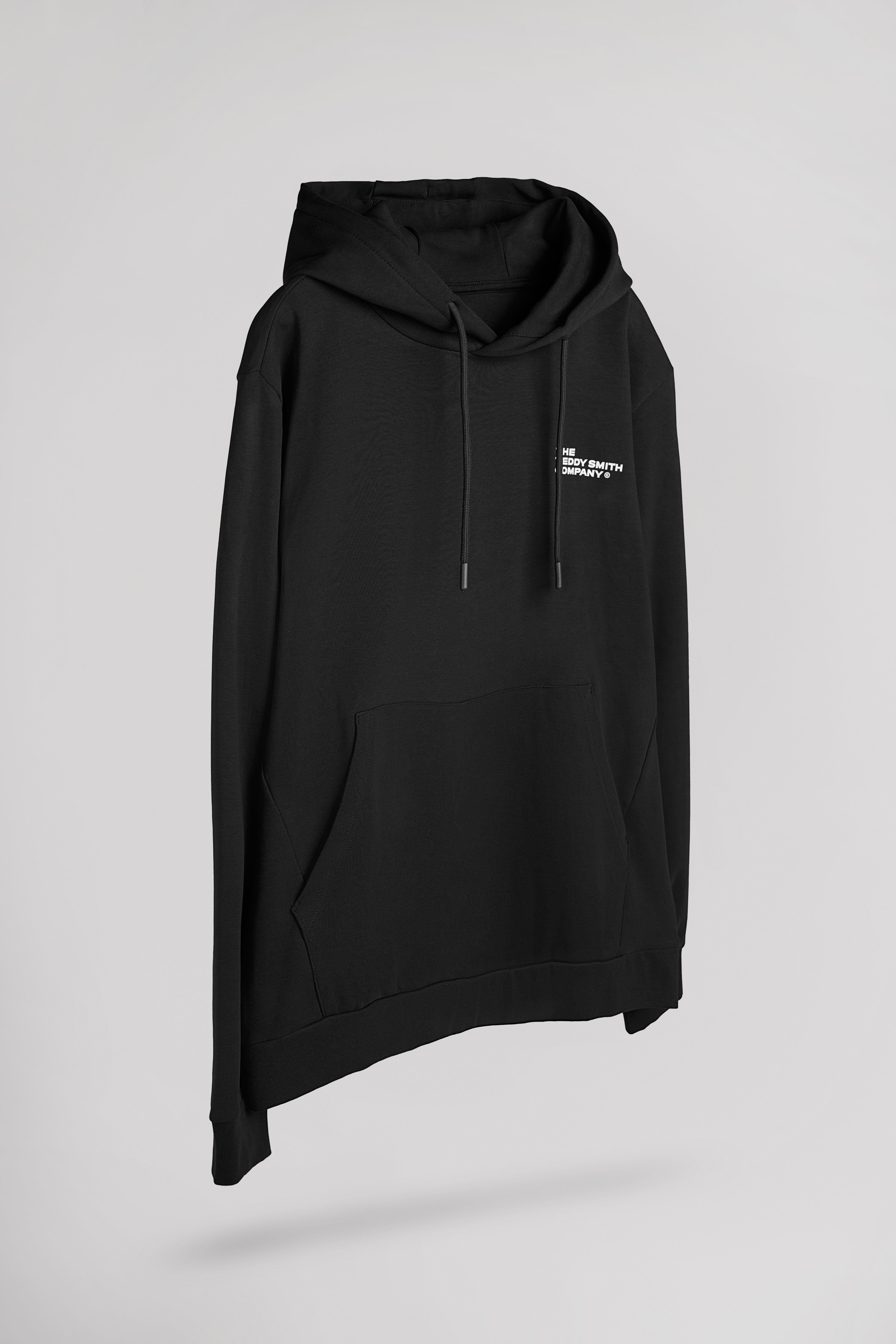 Teddy Smith S-Company Hoody sweat capuche noir interlock