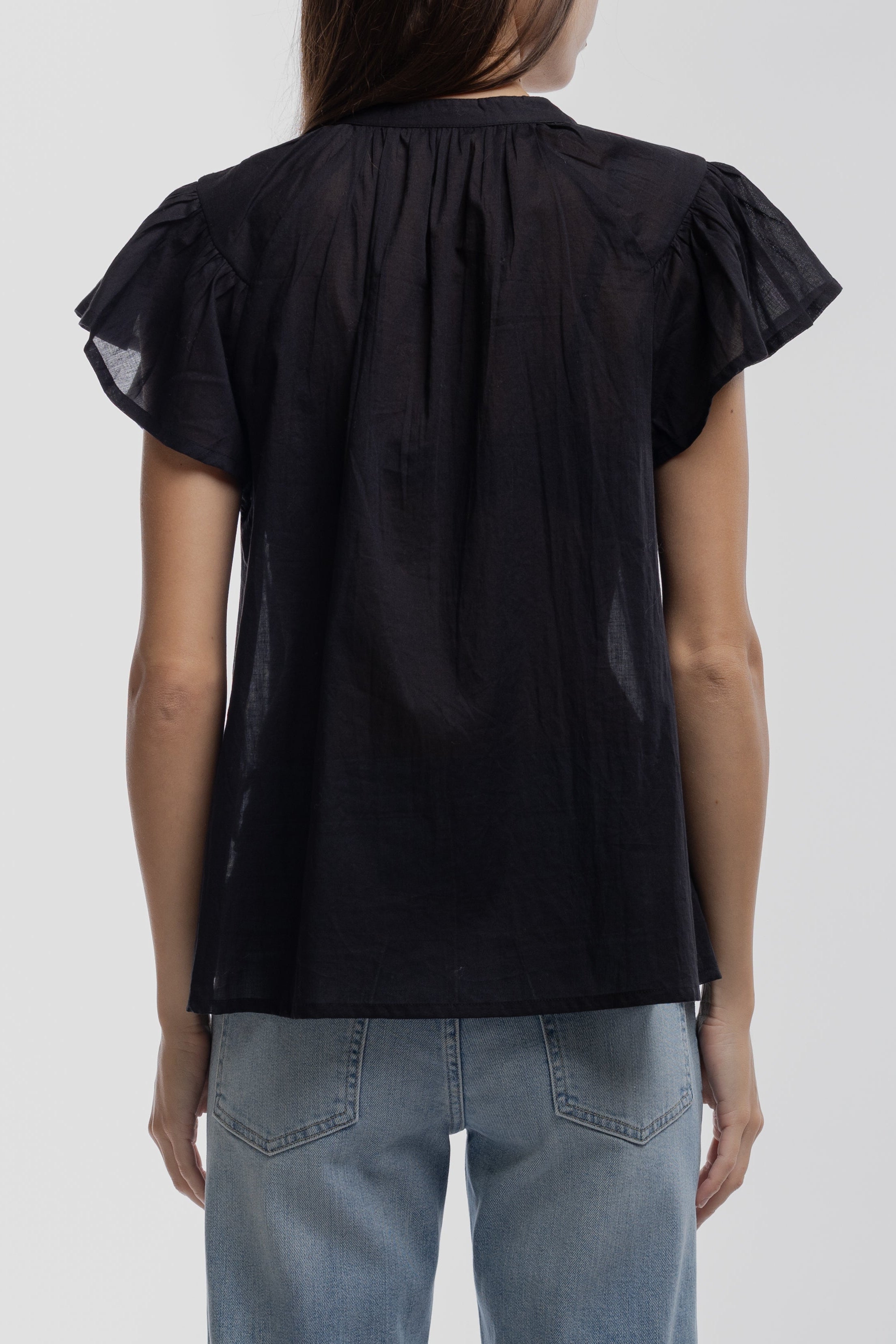 Teddy Smith T-Amanda top femme noir ample fluide