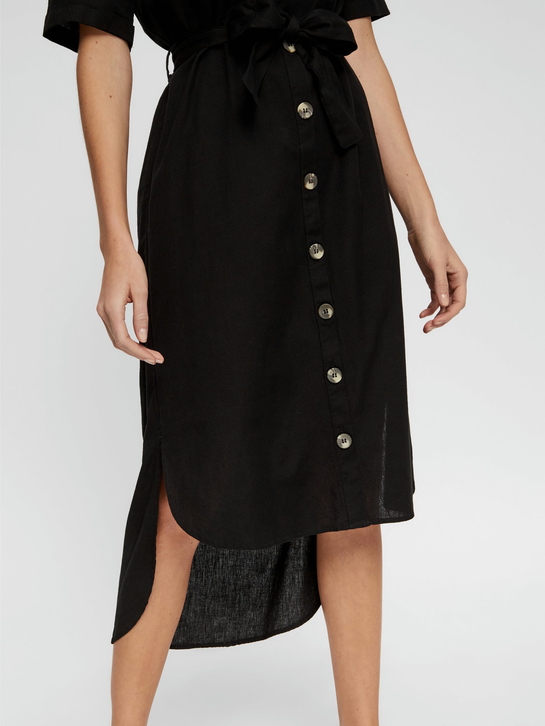 Noisy May robe chemise longue à ceinture