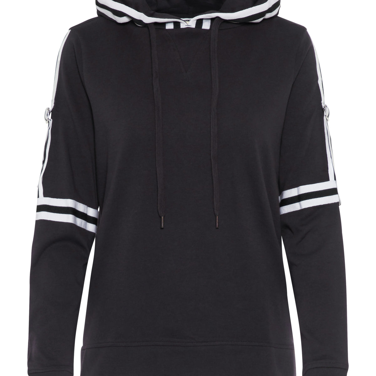 Noisy May sweat capuche rayé dos long femme