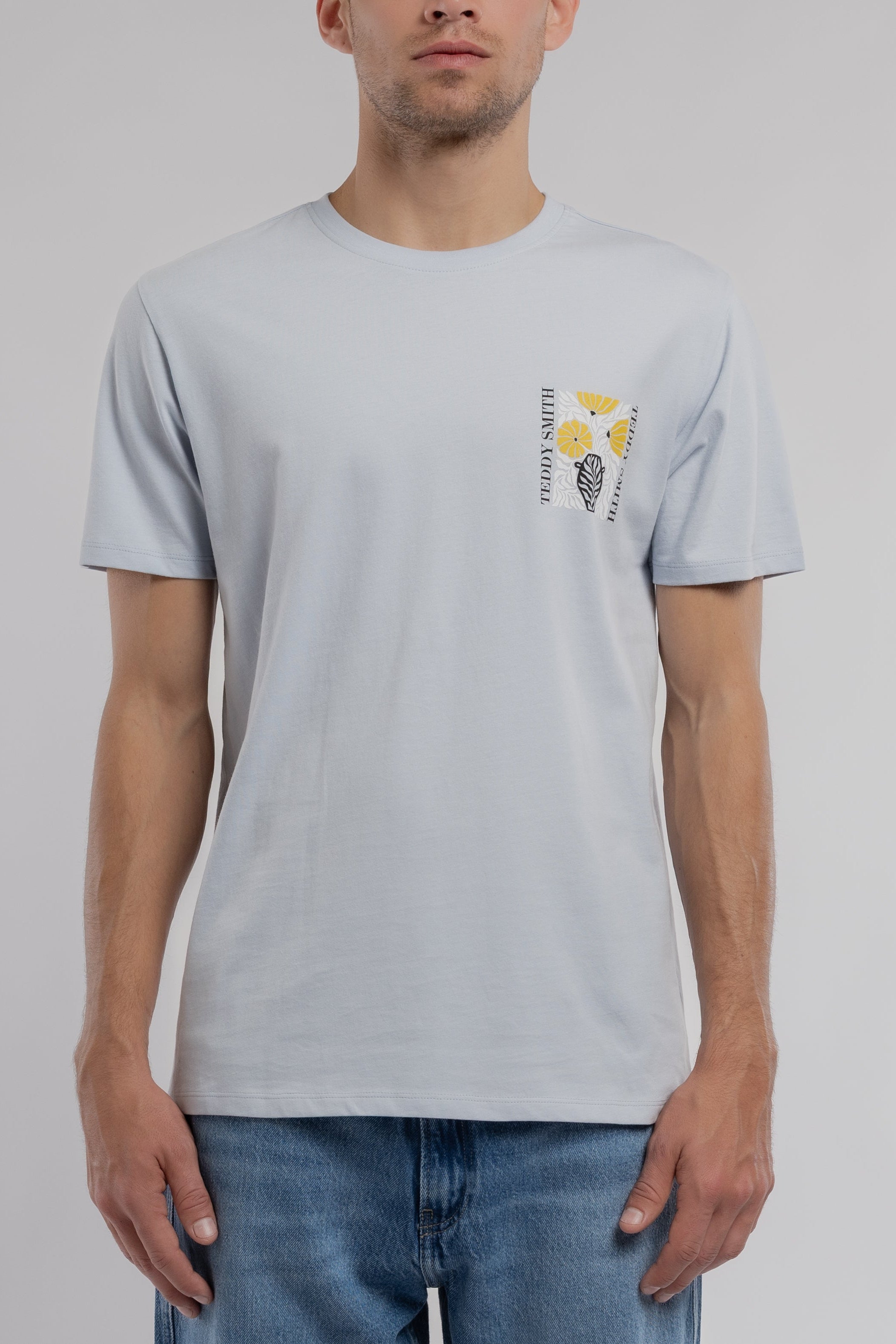Teddy Smith T-Panorama MC t-shirt pastel blue ample