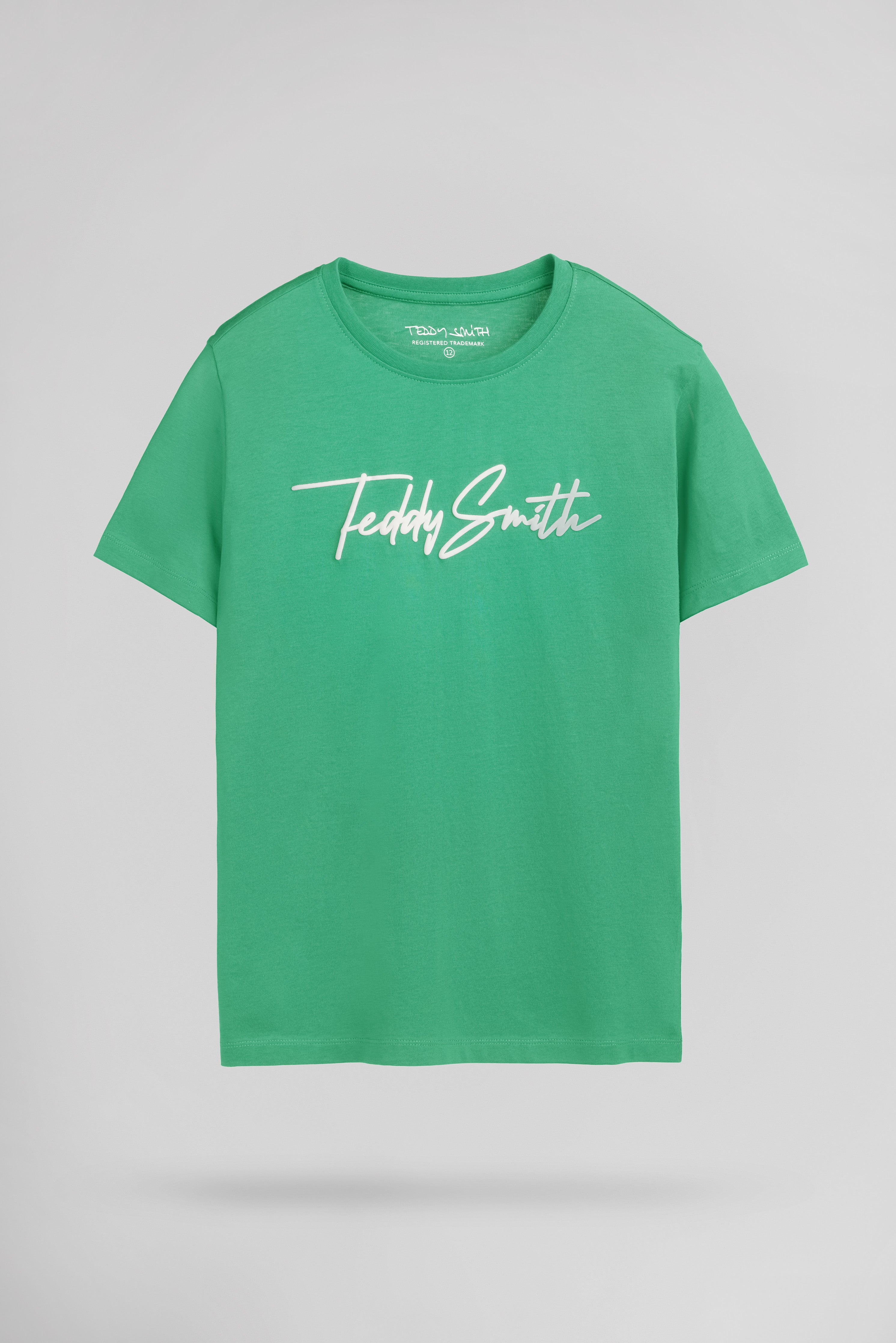 Teddy Smith T-EVAN MC JR CANDY GREEN t-shirt garcon coton