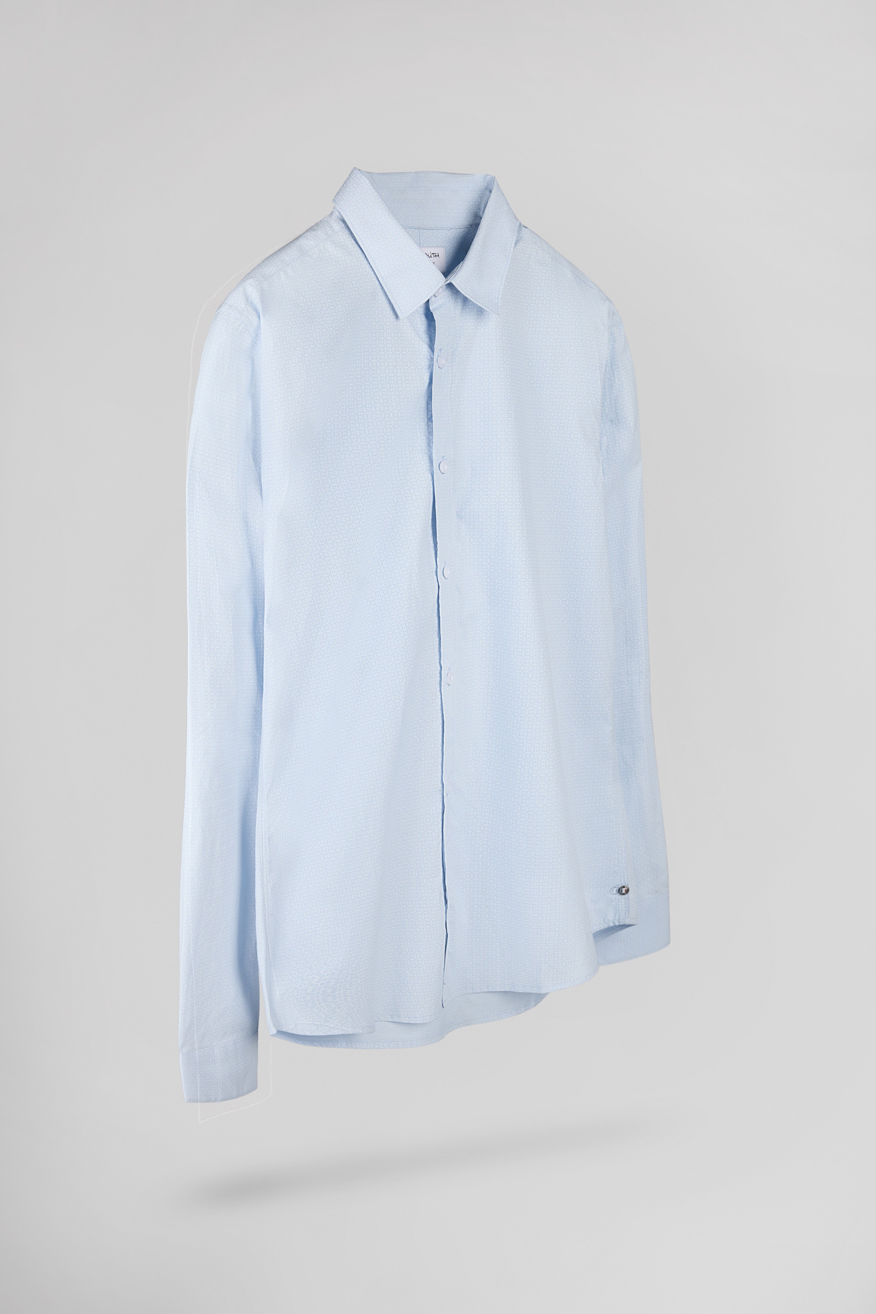 Teddy Smith Carton chemise homme bleu pastel fleurie