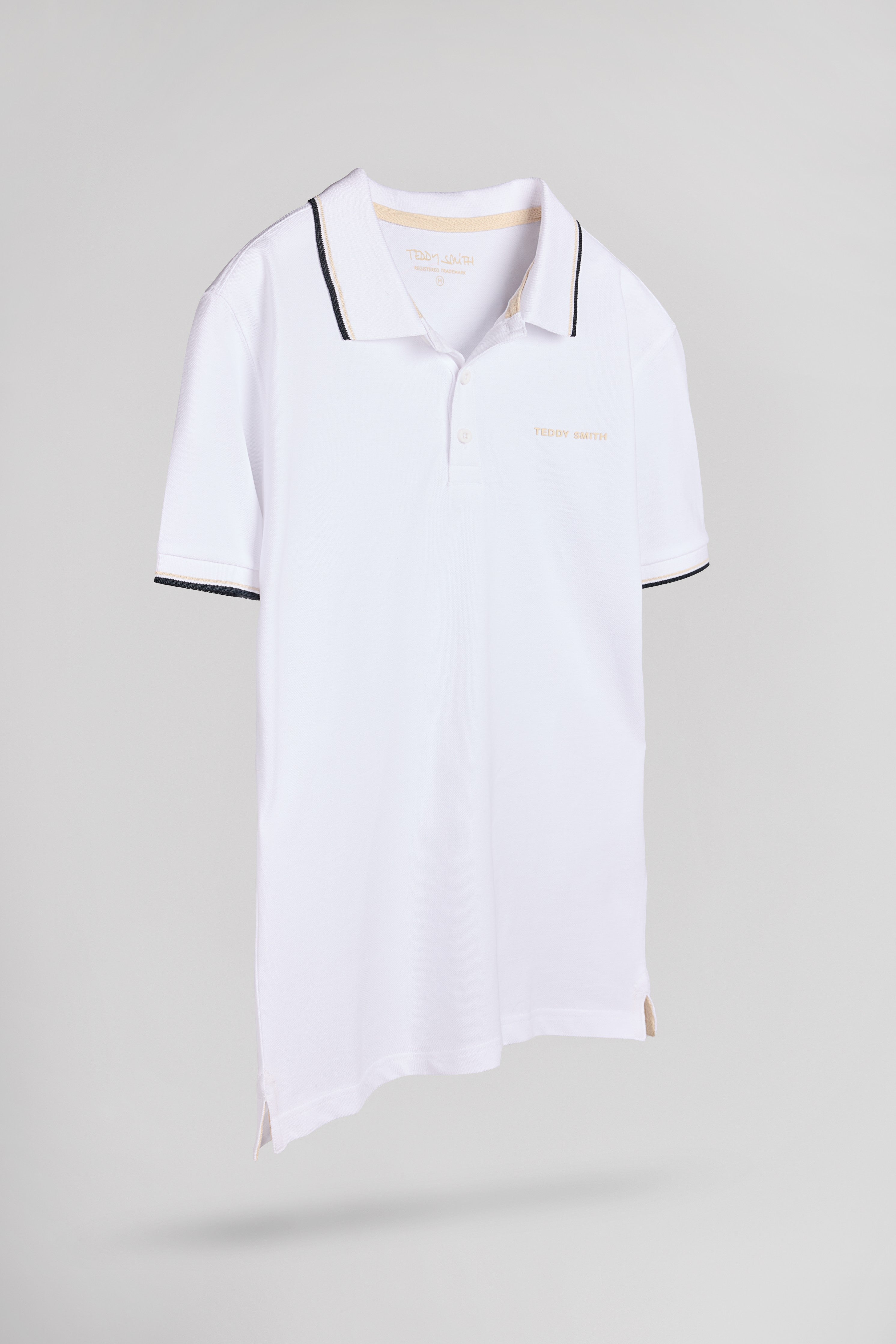 Teddy Smith Pasian 2 MC Polo homme blanc coton piqué