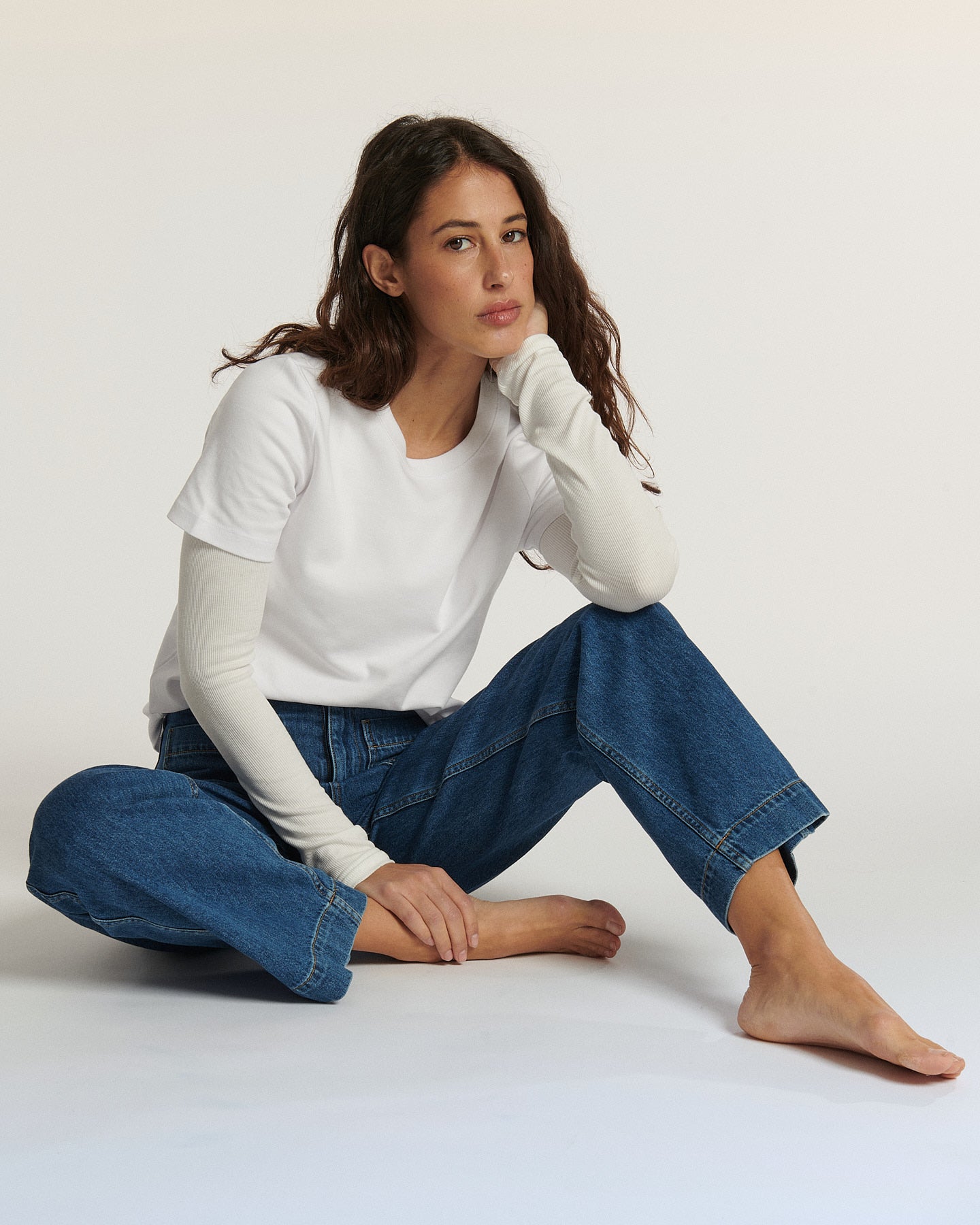 Labdip Samuel IN 31 jean taille haute mid blue