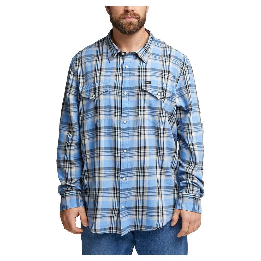 Lee Clean Western Shirt chemise homme gris coupe regular
