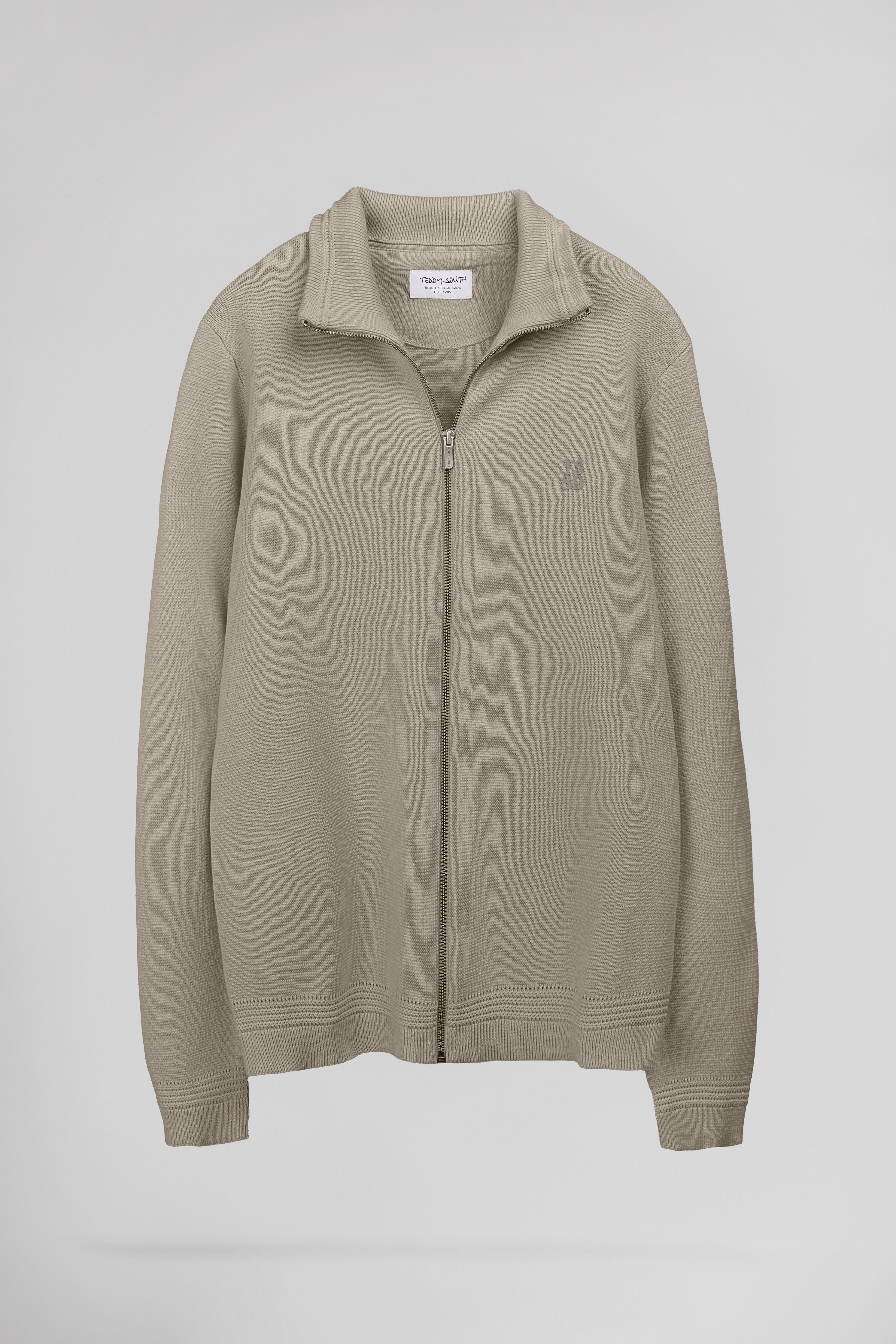 Teddy Smith G-Ettore 2 gilet zippé beige coton