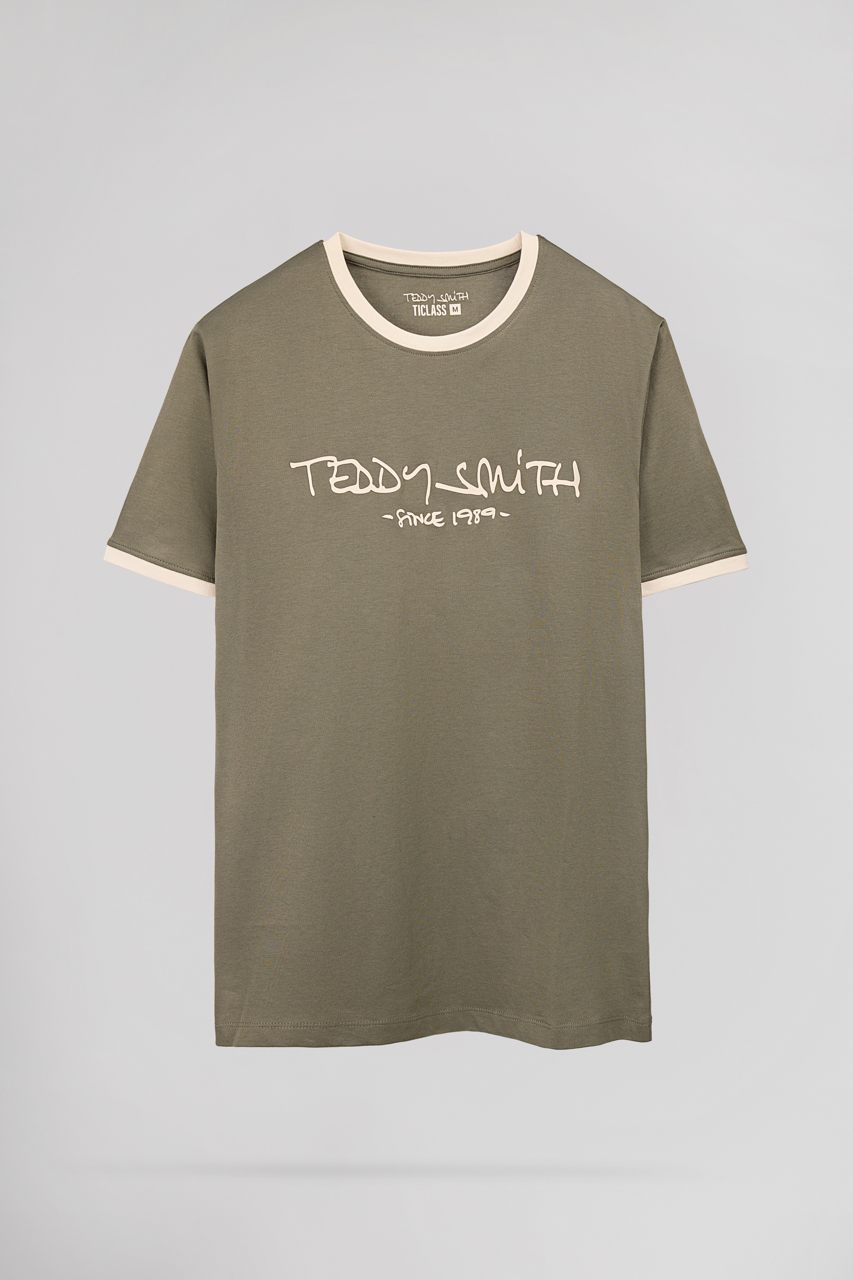 Teddy Smith Ticlass t-shirt homme dusty kaki coton