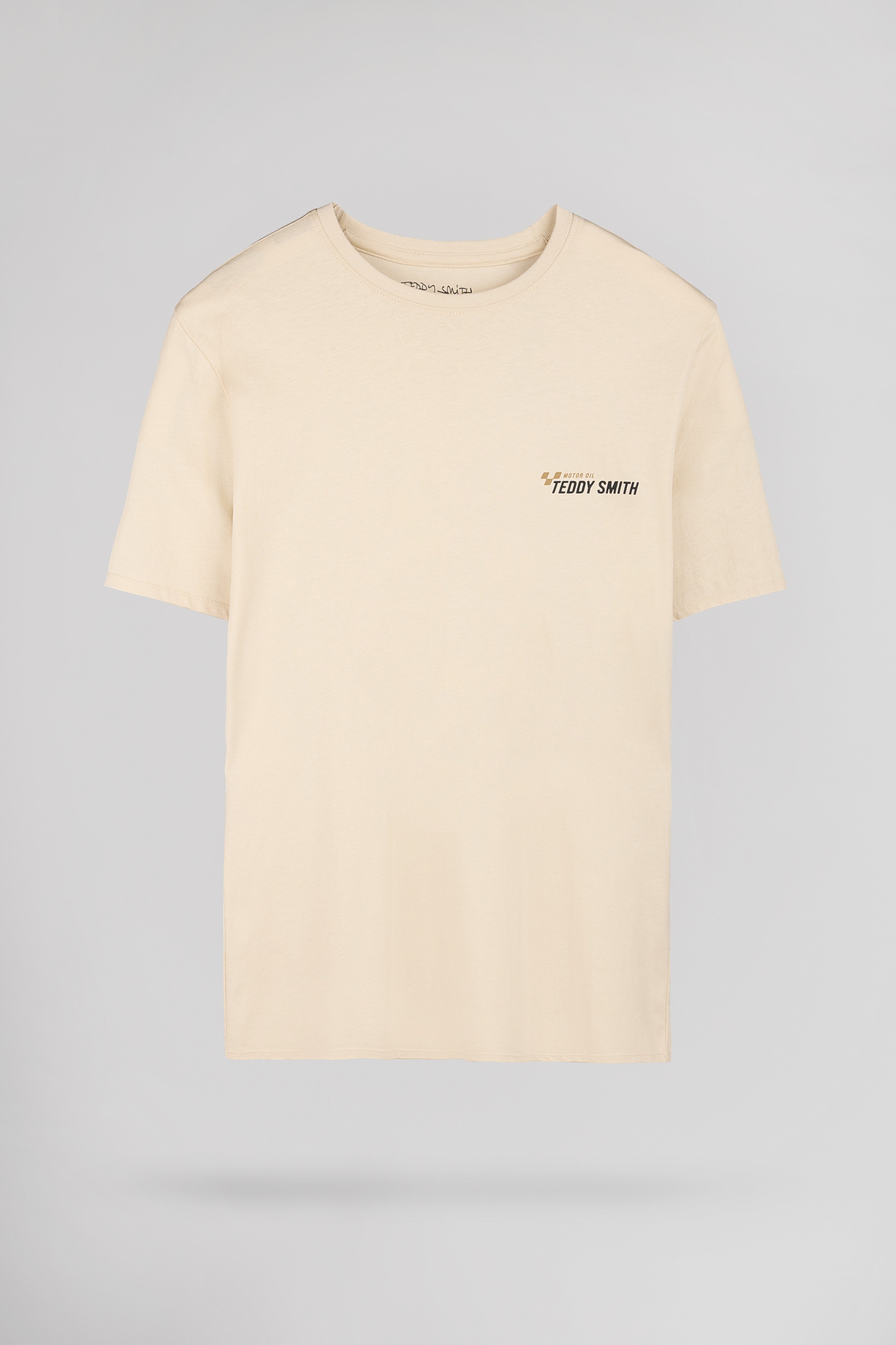 Teddy Smith T-Carso MC Soft Grège t-shirt homme moto