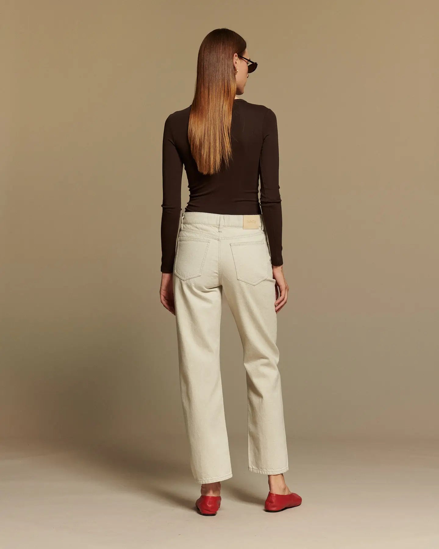 Labdip Quincy Undyed Granit WH 15 jean droit écru