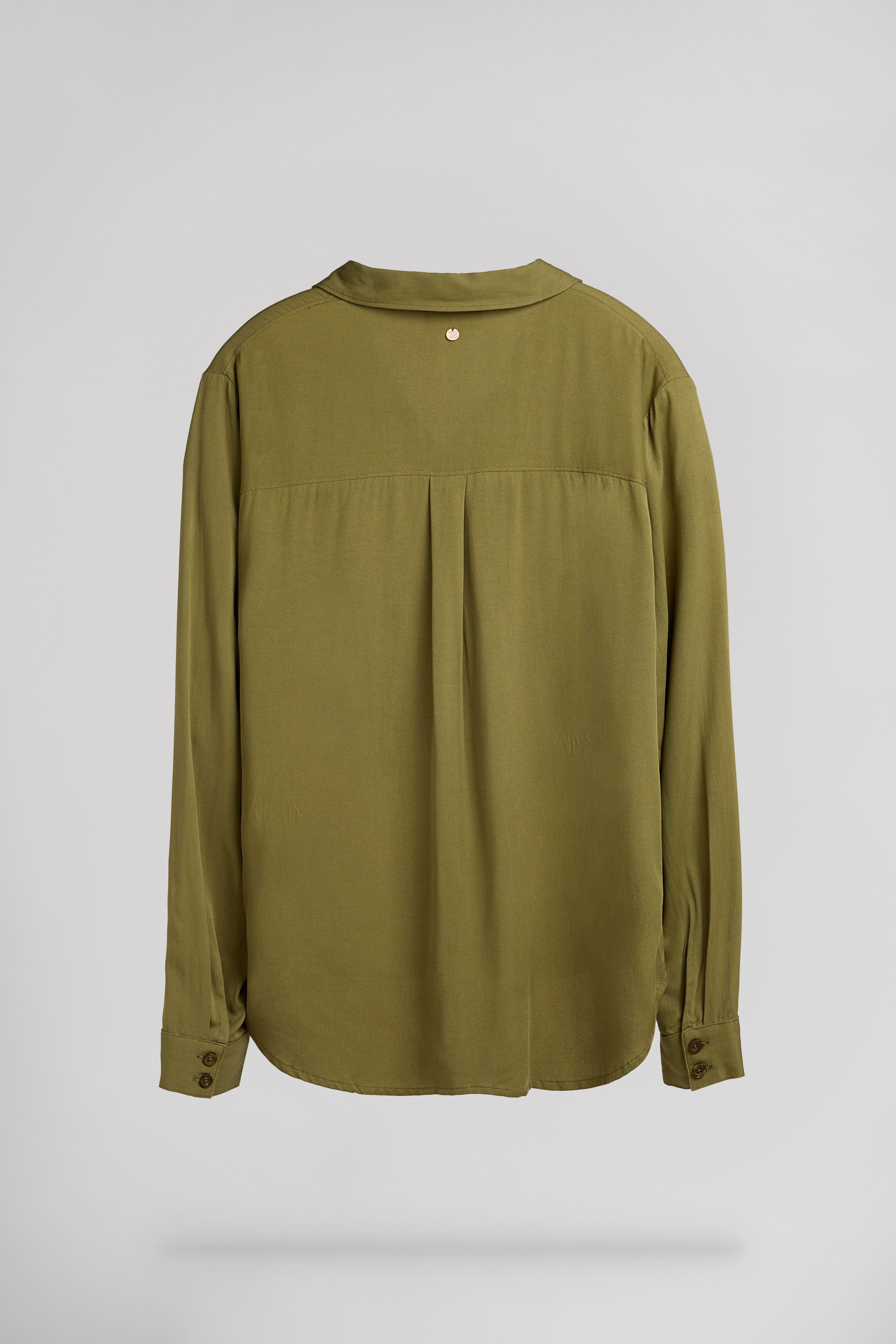 Teddy Smith C-Elisa chemise olive fluide