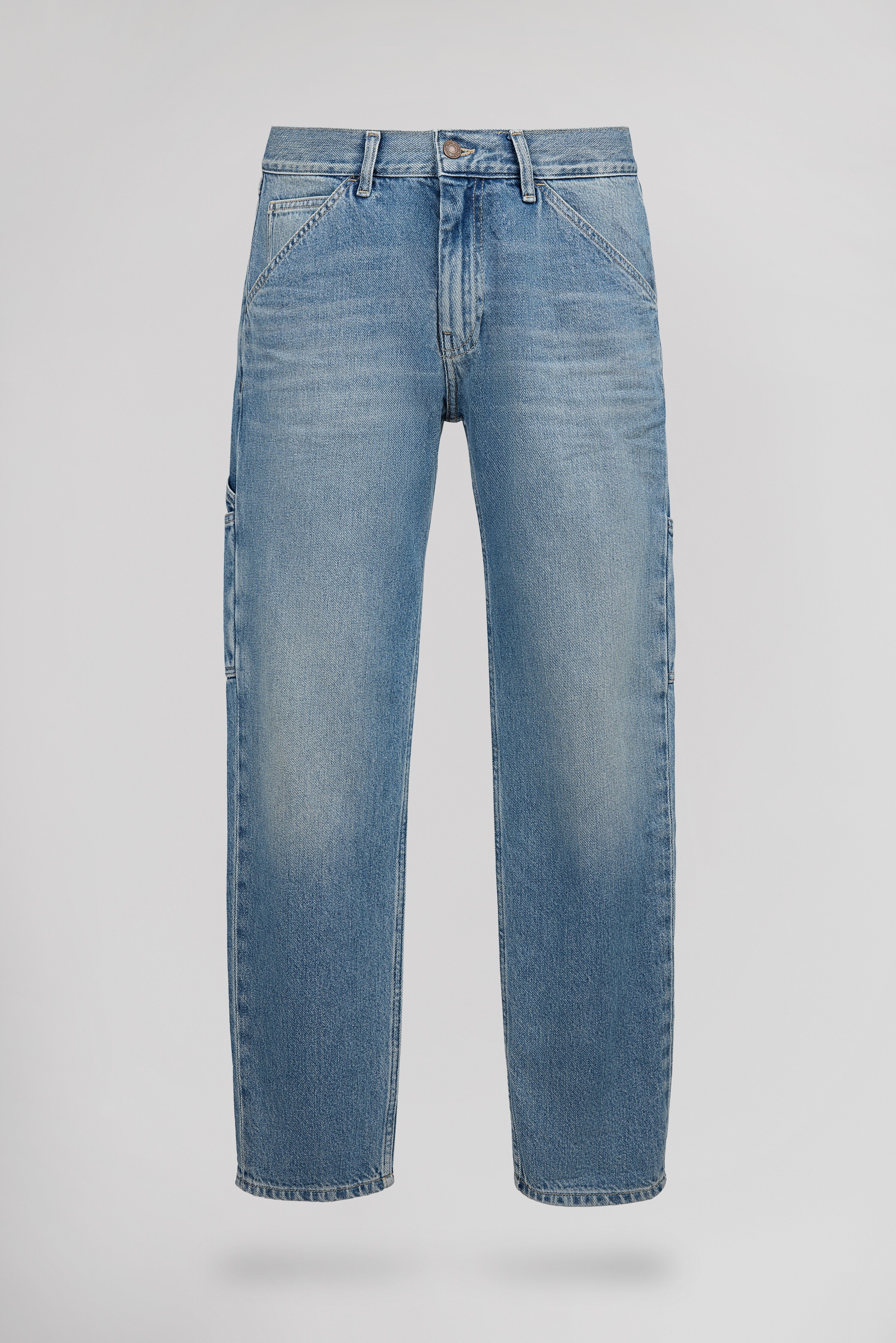 Teddy Smith Carpenter Used jean droit bleu vintage homme