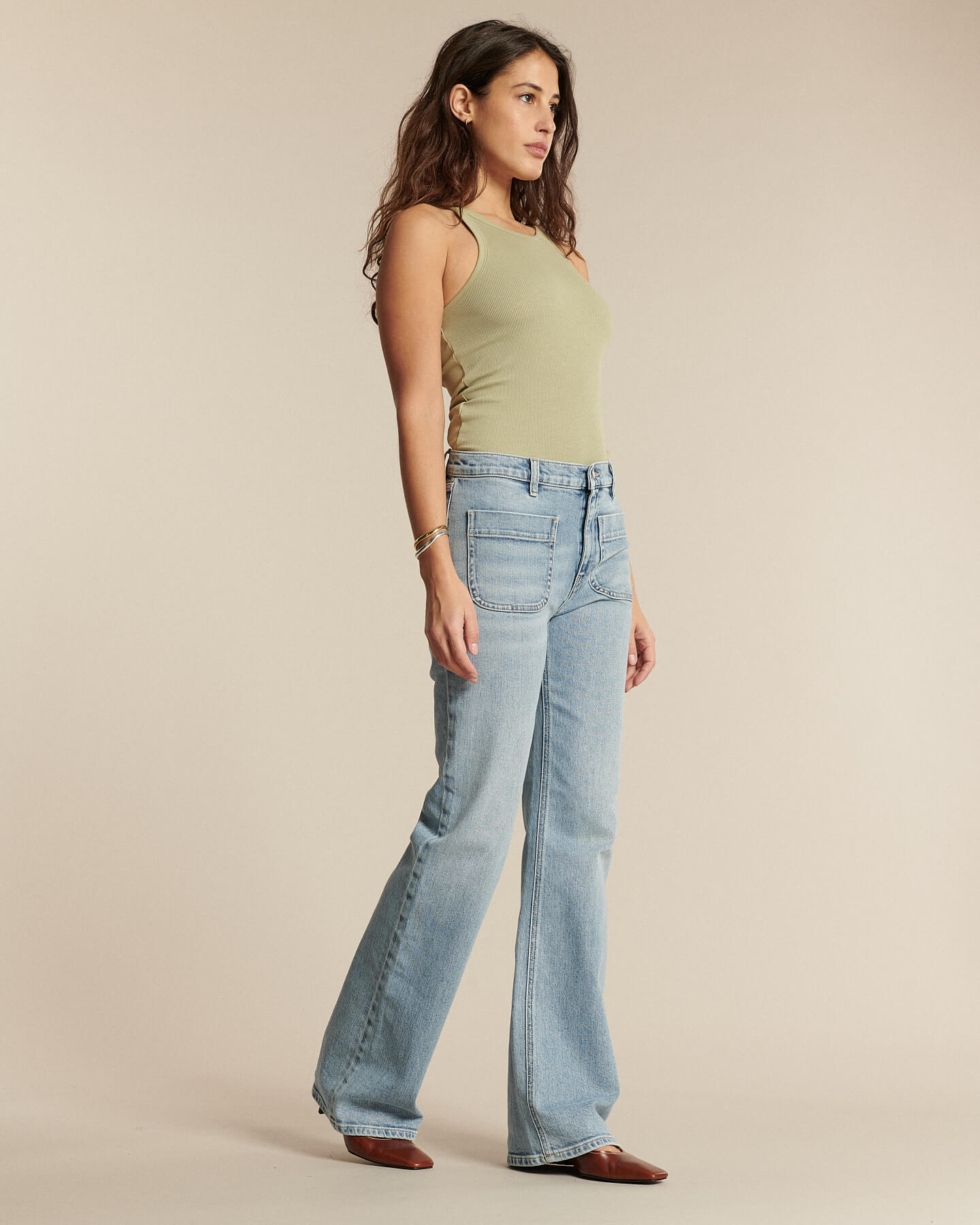 Labdip Nina Denim IN 21 jean flare bleu stretch