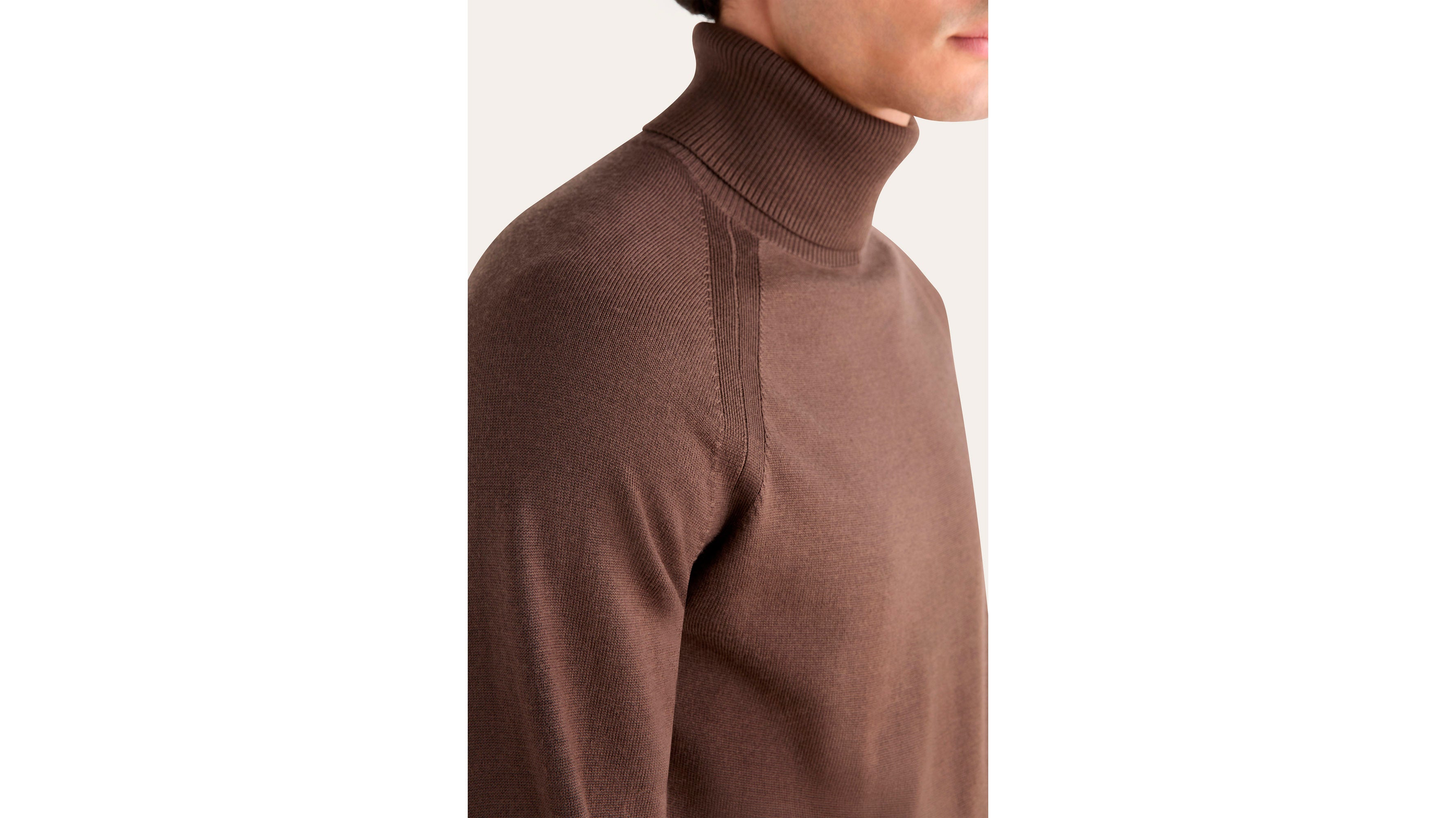 Dockers pull col roulé marron Hot Fudge mérinos regular