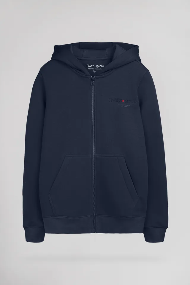Teddy Smith Giclass Jim Hz gilet sweat garçon marine