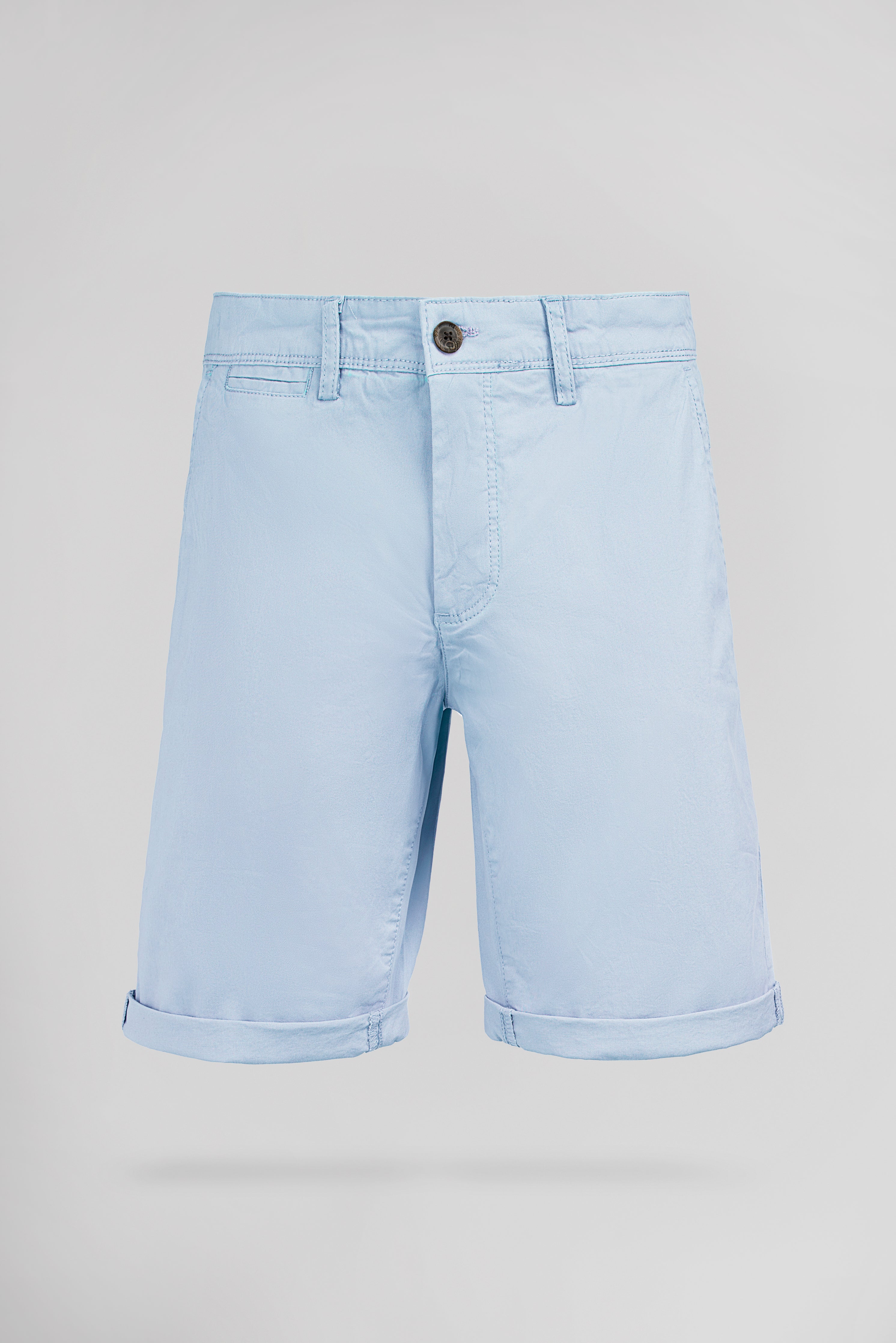 Teddy Smith Chino Pastel Blue short homme bleu coton