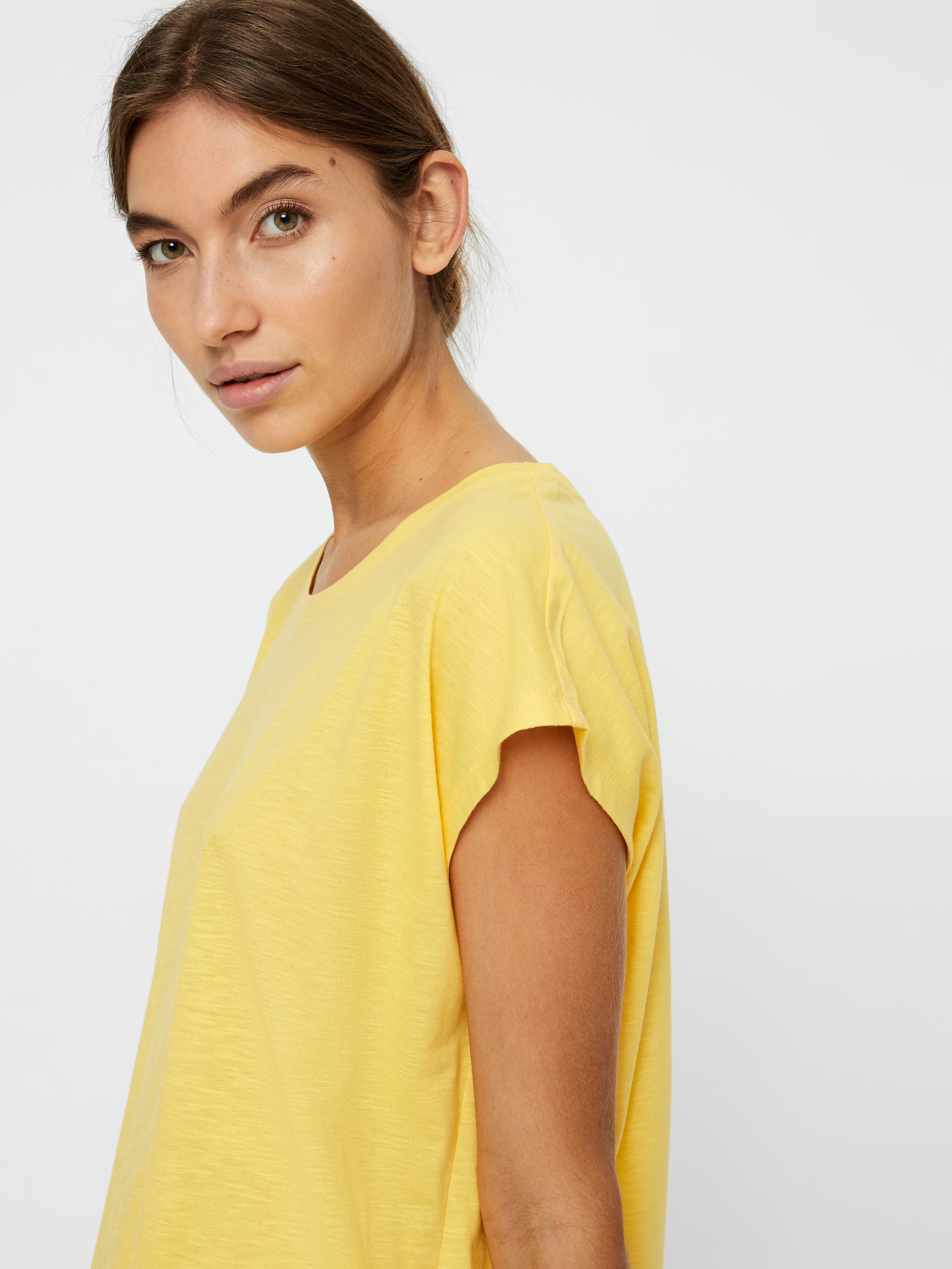 Noisy May t-shirt oversize col rond ourlet arrondi