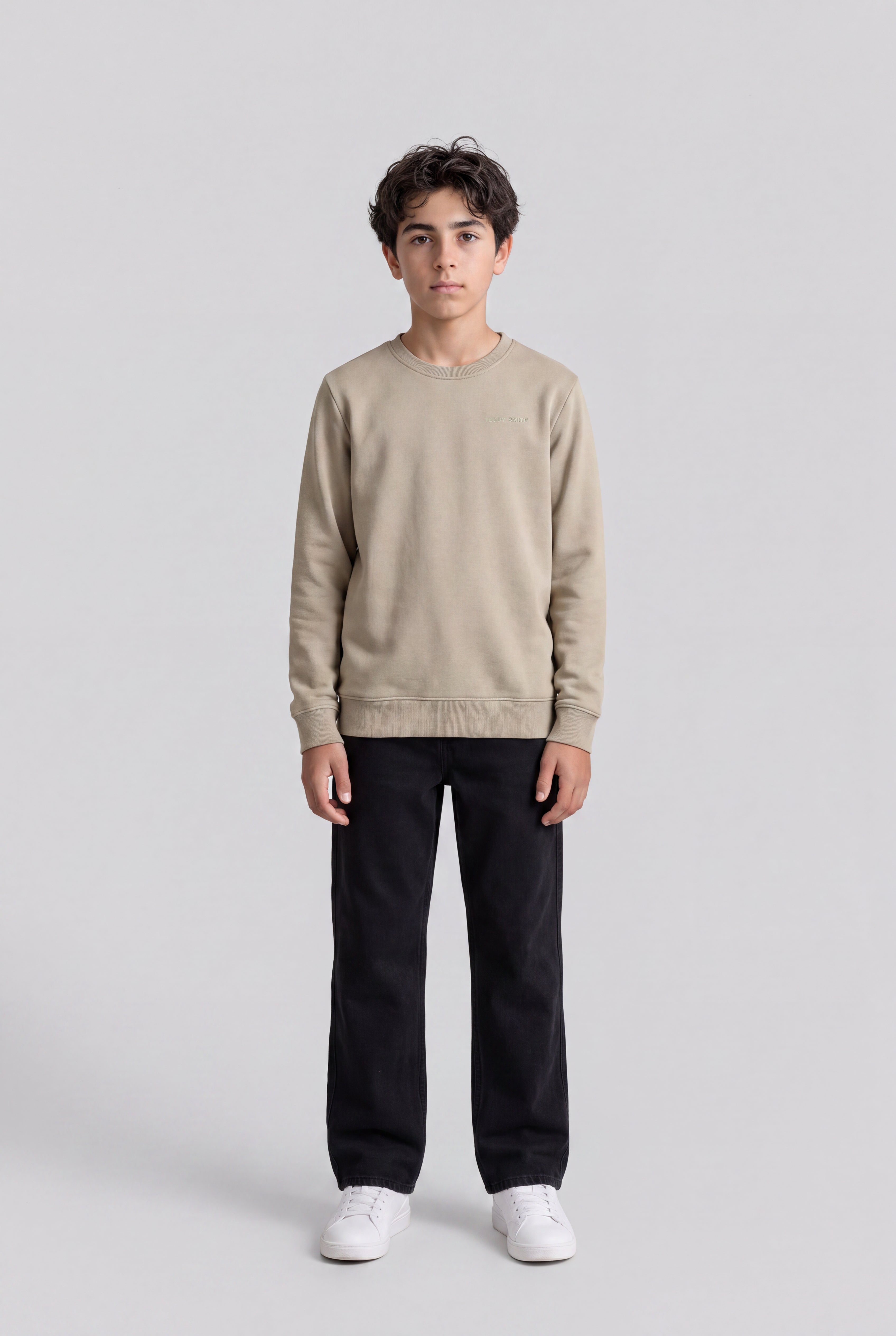 Teddy Smith S-Nark RC Jr sweat garçon kaki délavé