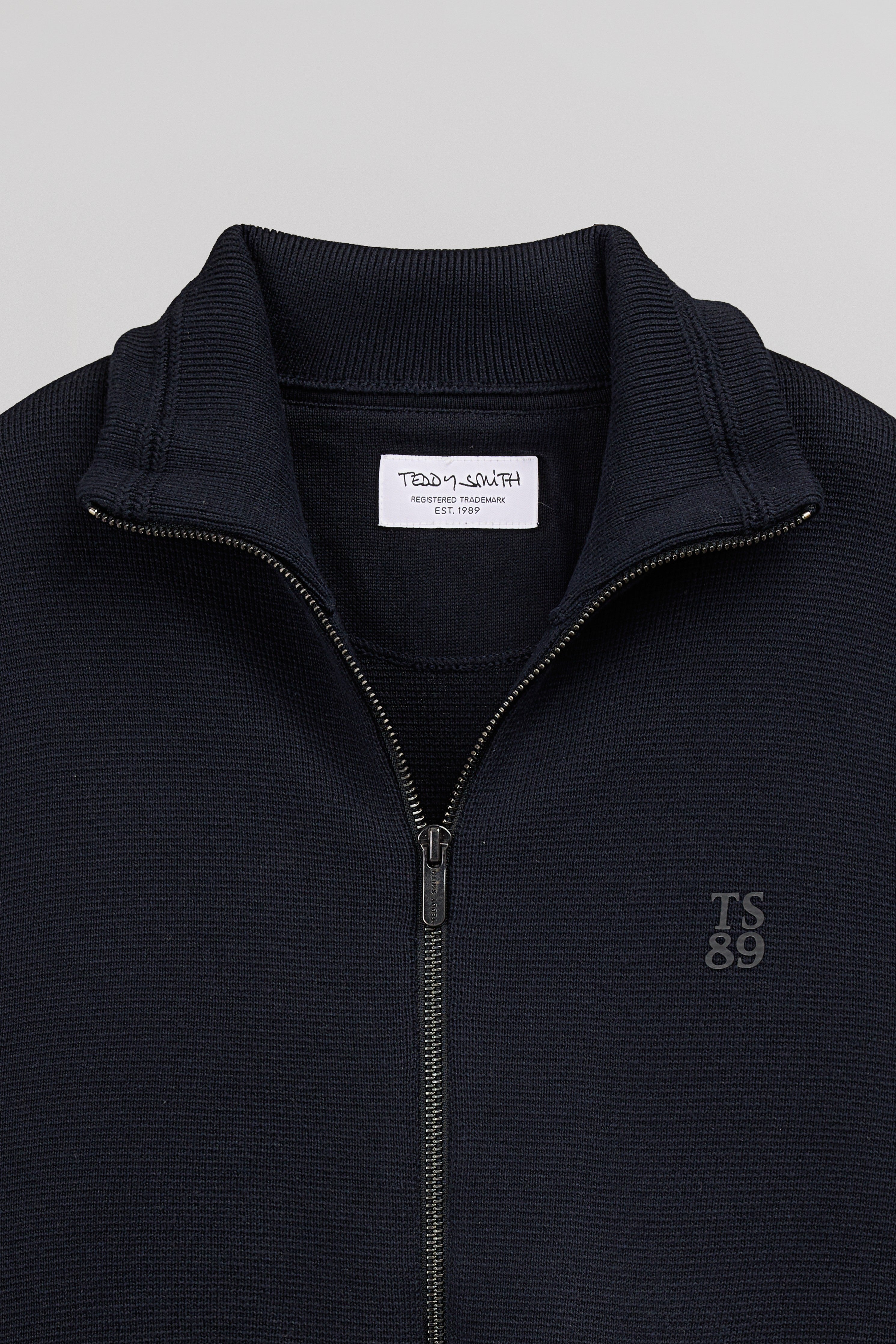 Teddy Smith G-Ettore 2 gilet zippé bleu marine coton