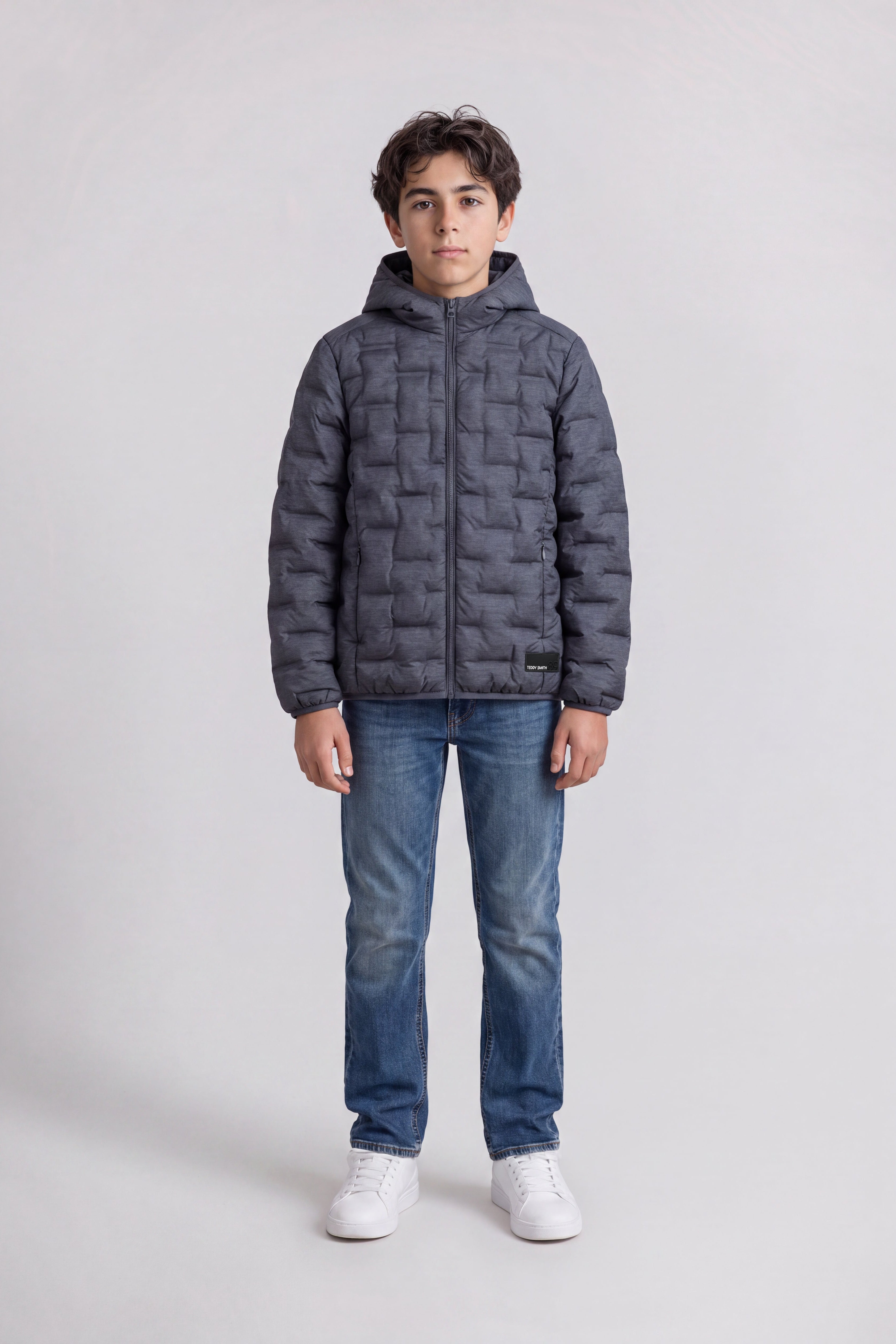 Teddy Smith Blighter Jr doudoune garçon black 2 capuche