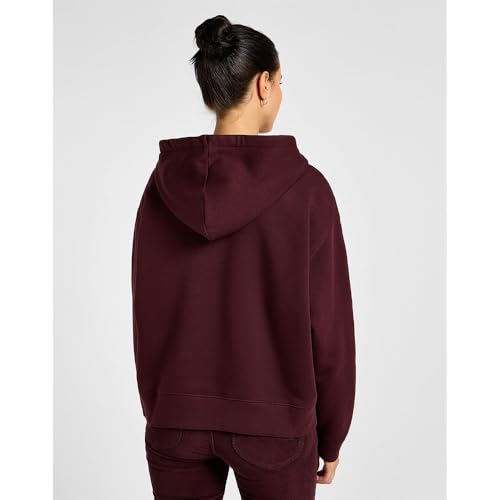 Lee Logo Hoodie Velvet Beet sweat capuche femme XS bordeaux