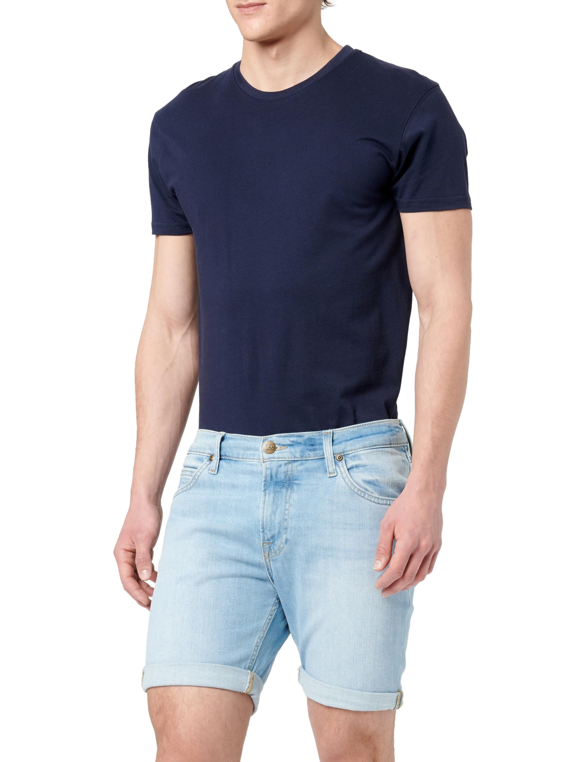 Lee Rider Casual short homme en denim coupe droite