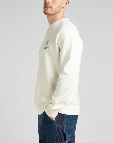 Lee Workwear Crew sweat homme écru L