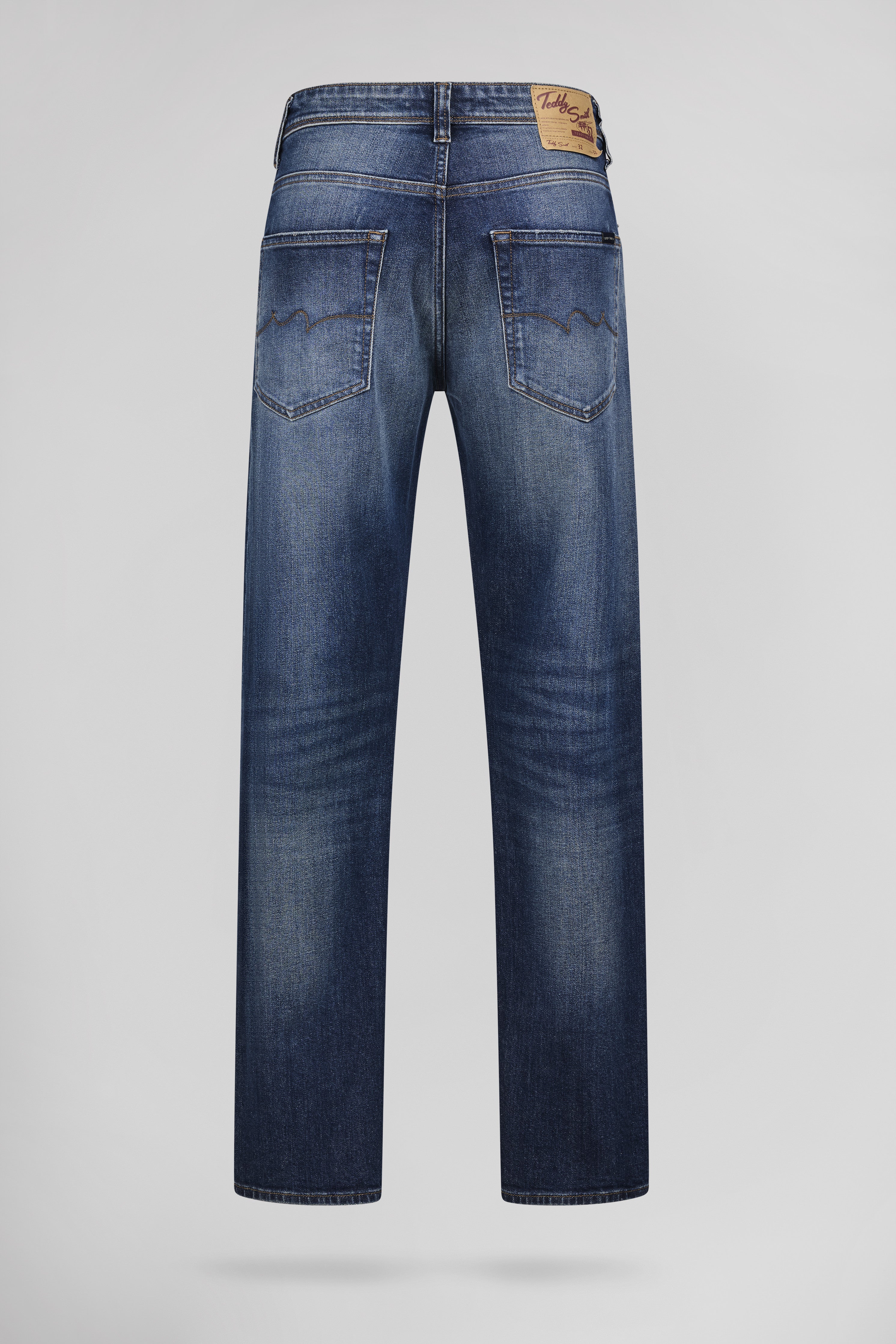 Teddy Smith REG L32 jean droit homme dark blue stone