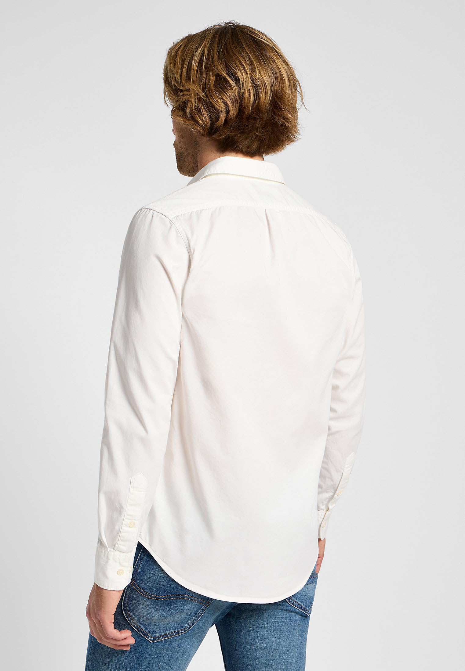 Lee Patch Shirt chemise homme blanche coton M