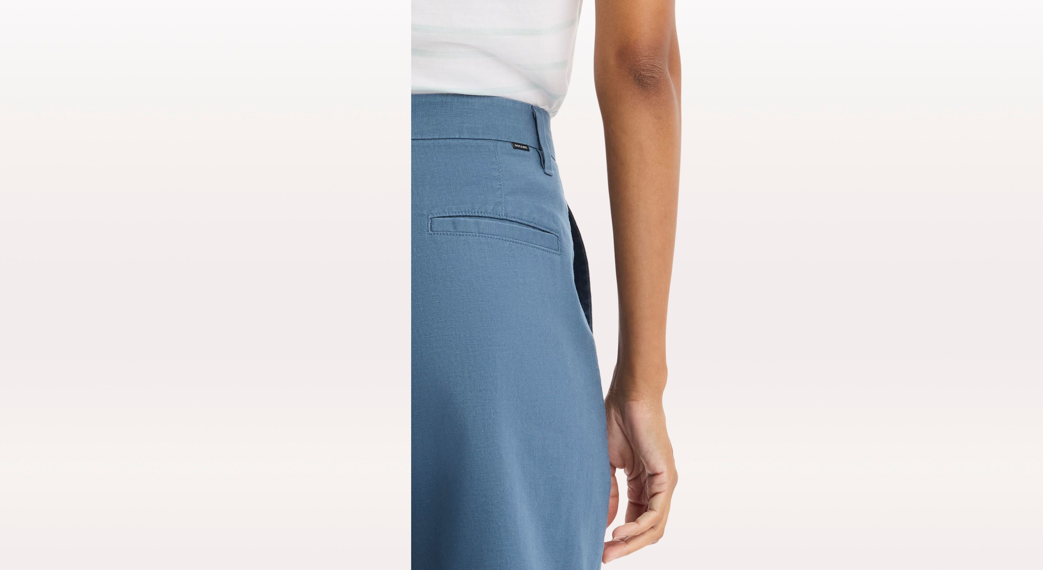 Dockers Blake High Straight chino bleu femme