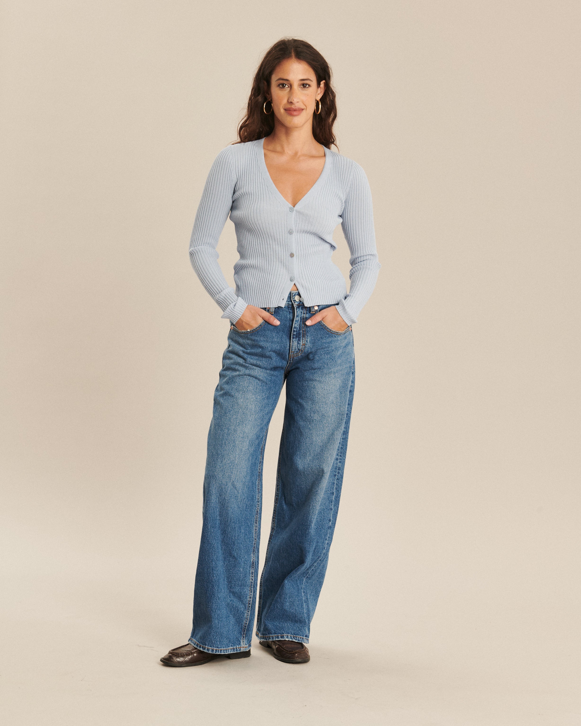 Labdip River Denim Mid Blue IN 32 jean bleu moyen large