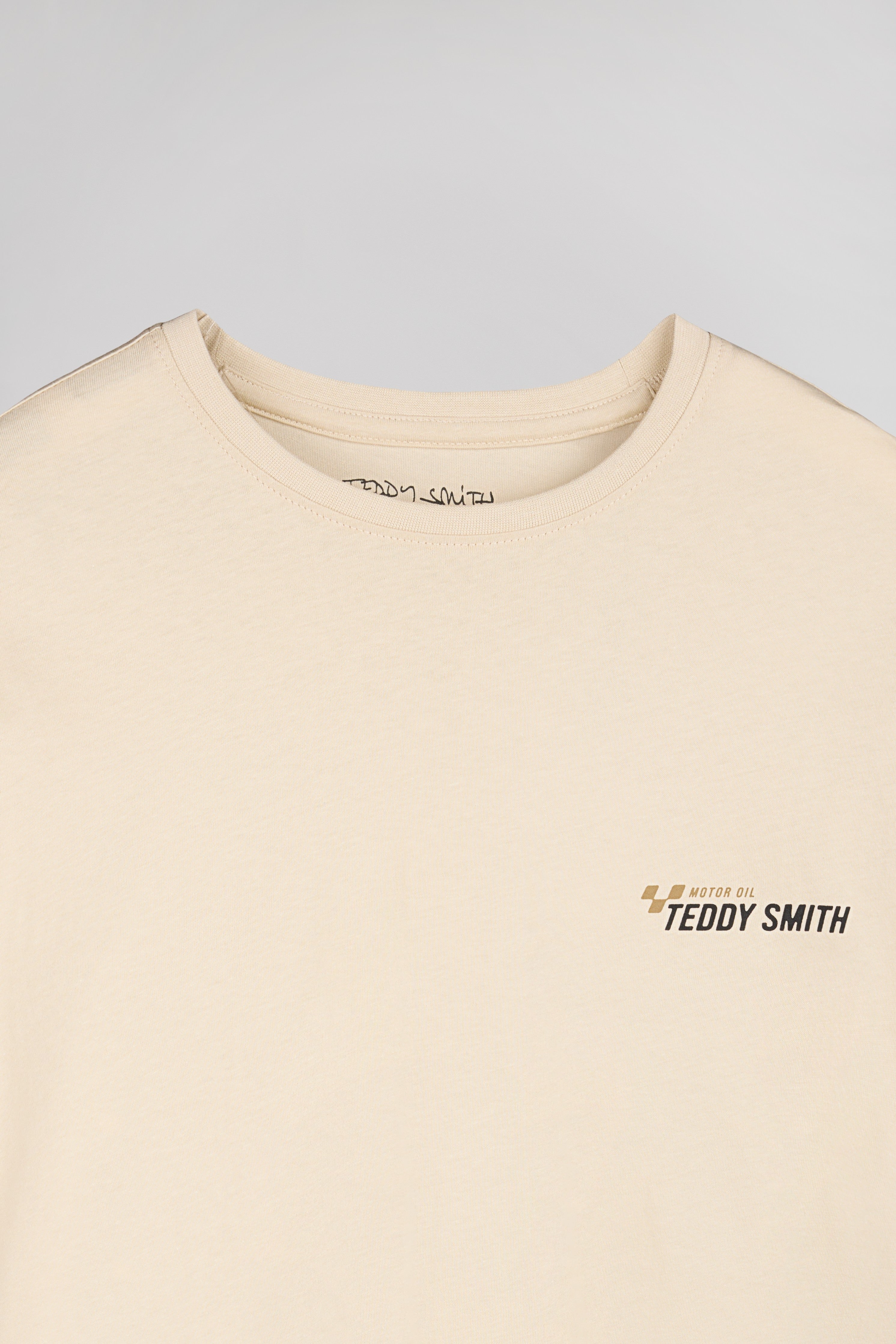 Teddy Smith T-Carso MC Soft Grège t-shirt homme moto