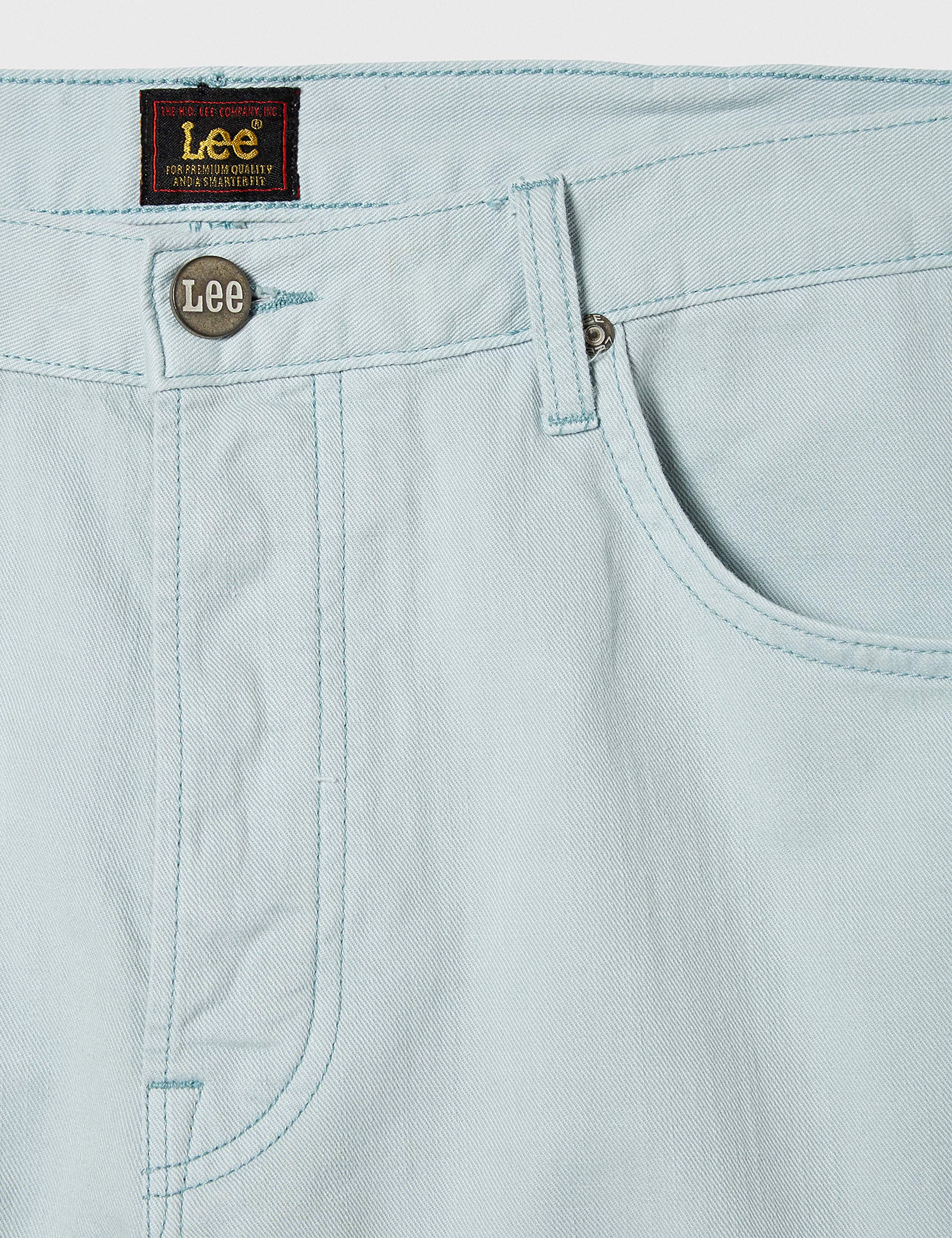 Lee 5 Pocket short jean Washed Lilac 28 coupe droite