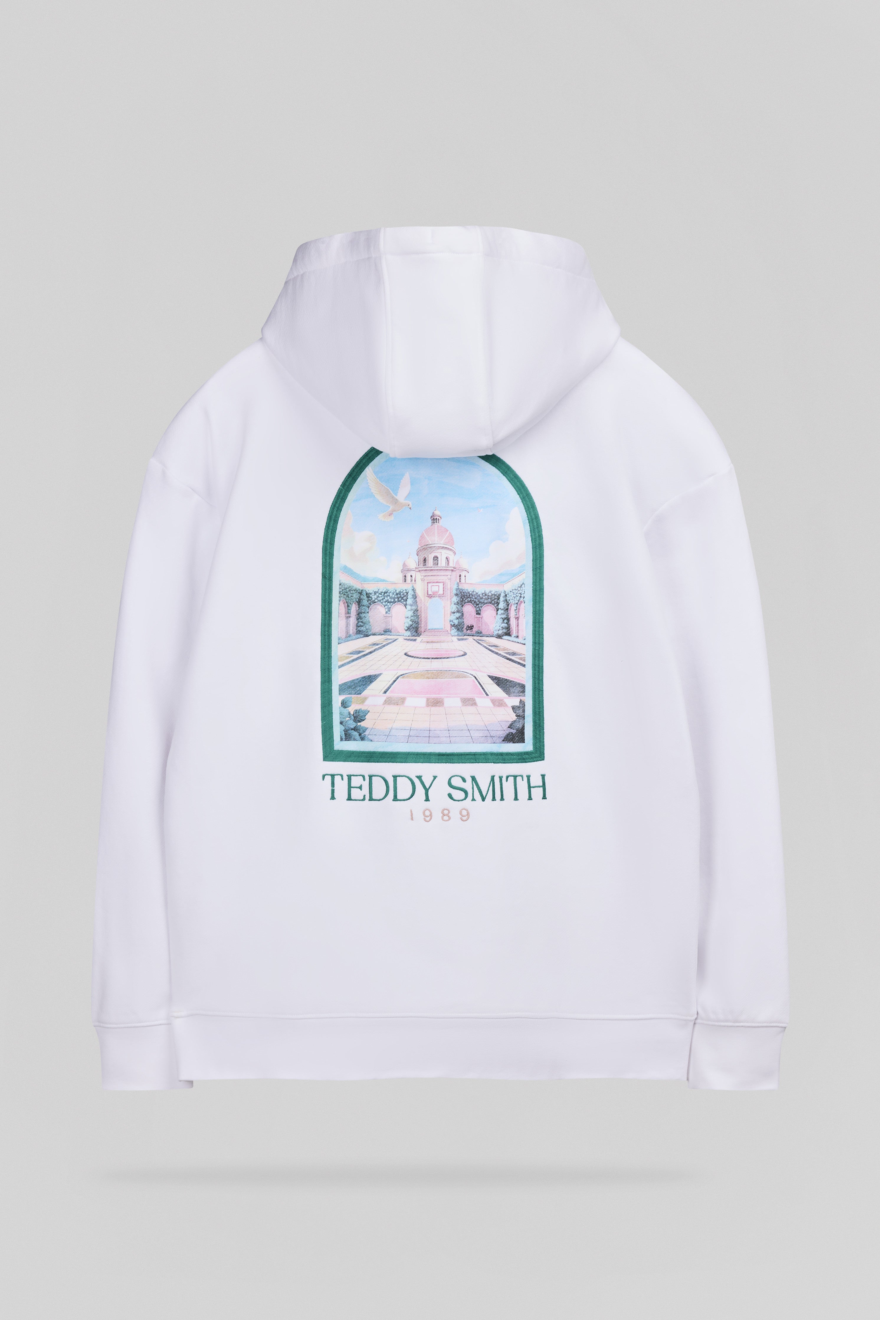 Teddy Smith S-Andrew Hoody sweat blanc capuche