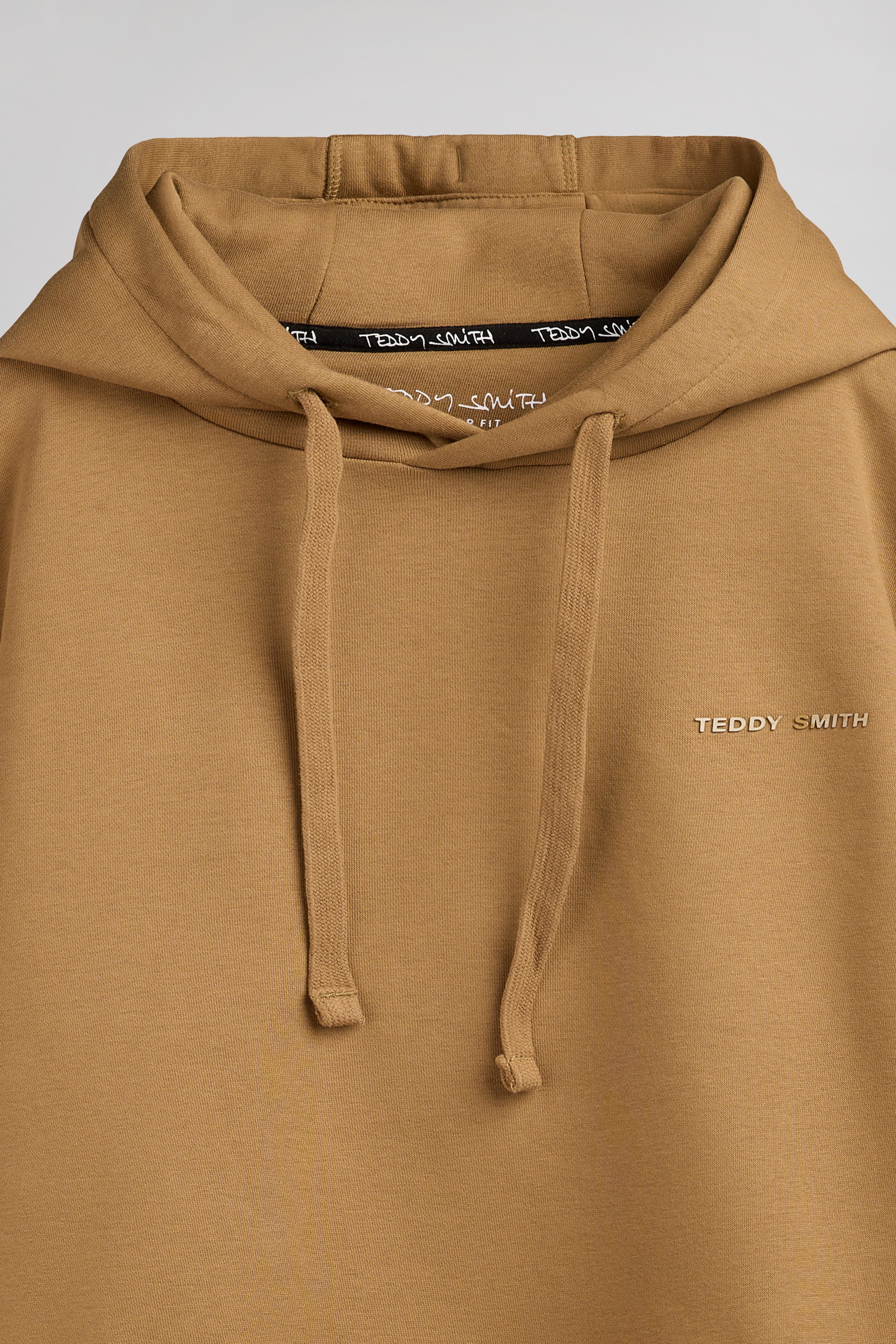 Teddy Smith S-Nark Hoody sweat à capuche Noisette molleton