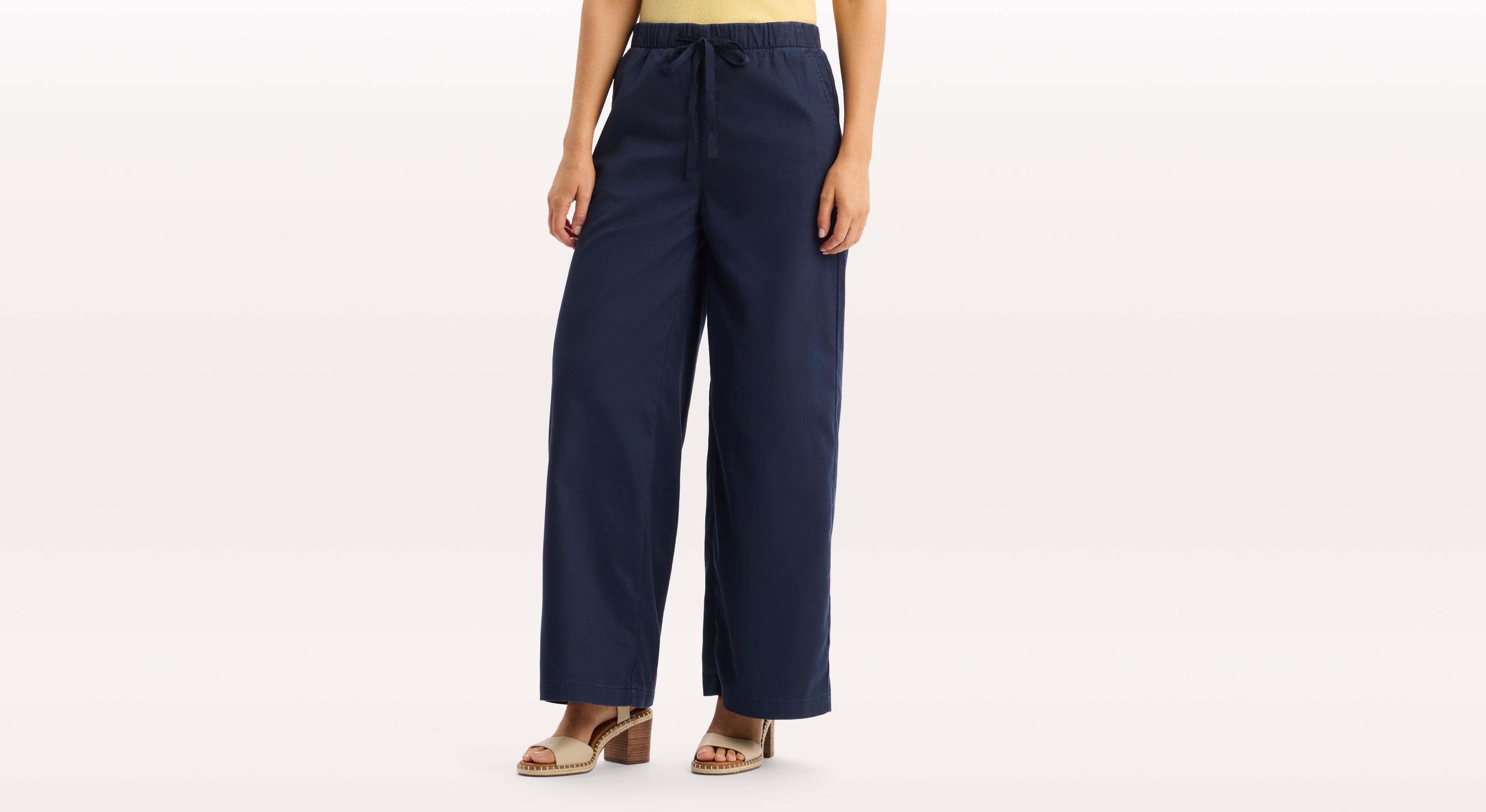 Dockers Drawstring pantalon chino droit bleu cordon