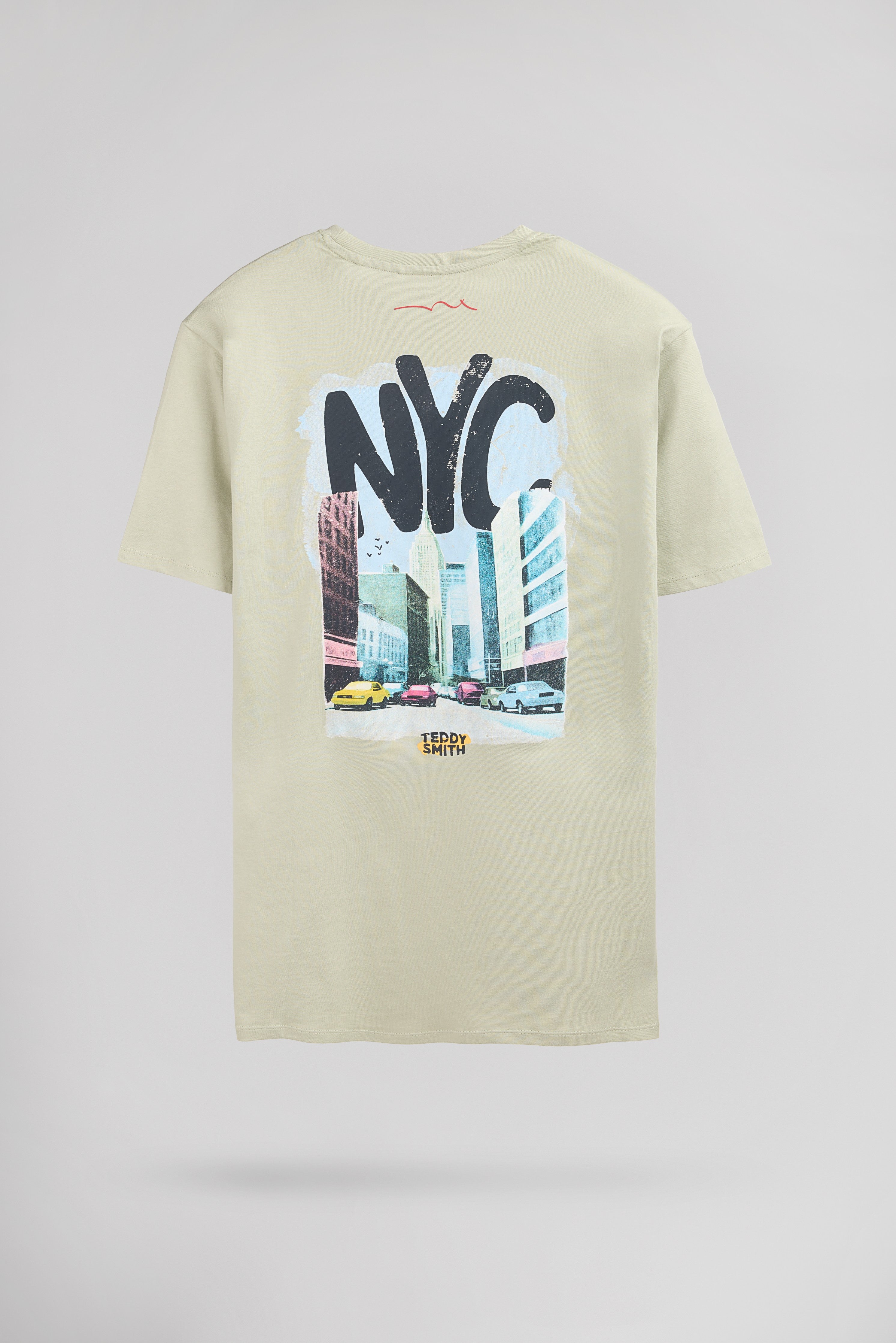 Teddy Smith T-Nyc t-shirt vert sauge col rond