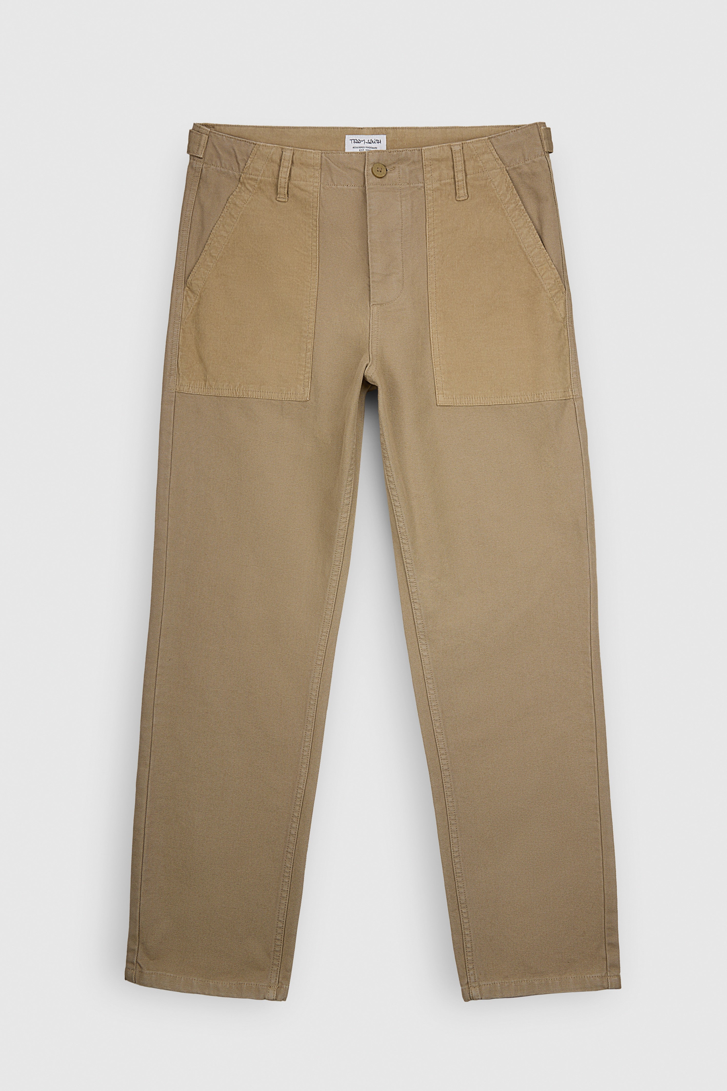 Teddy Smith P-Utility 2 Ton pantalon beige coton droit