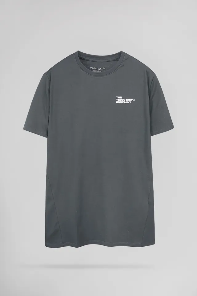 Teddy Smith T-Company t-shirt gris météore stretch
