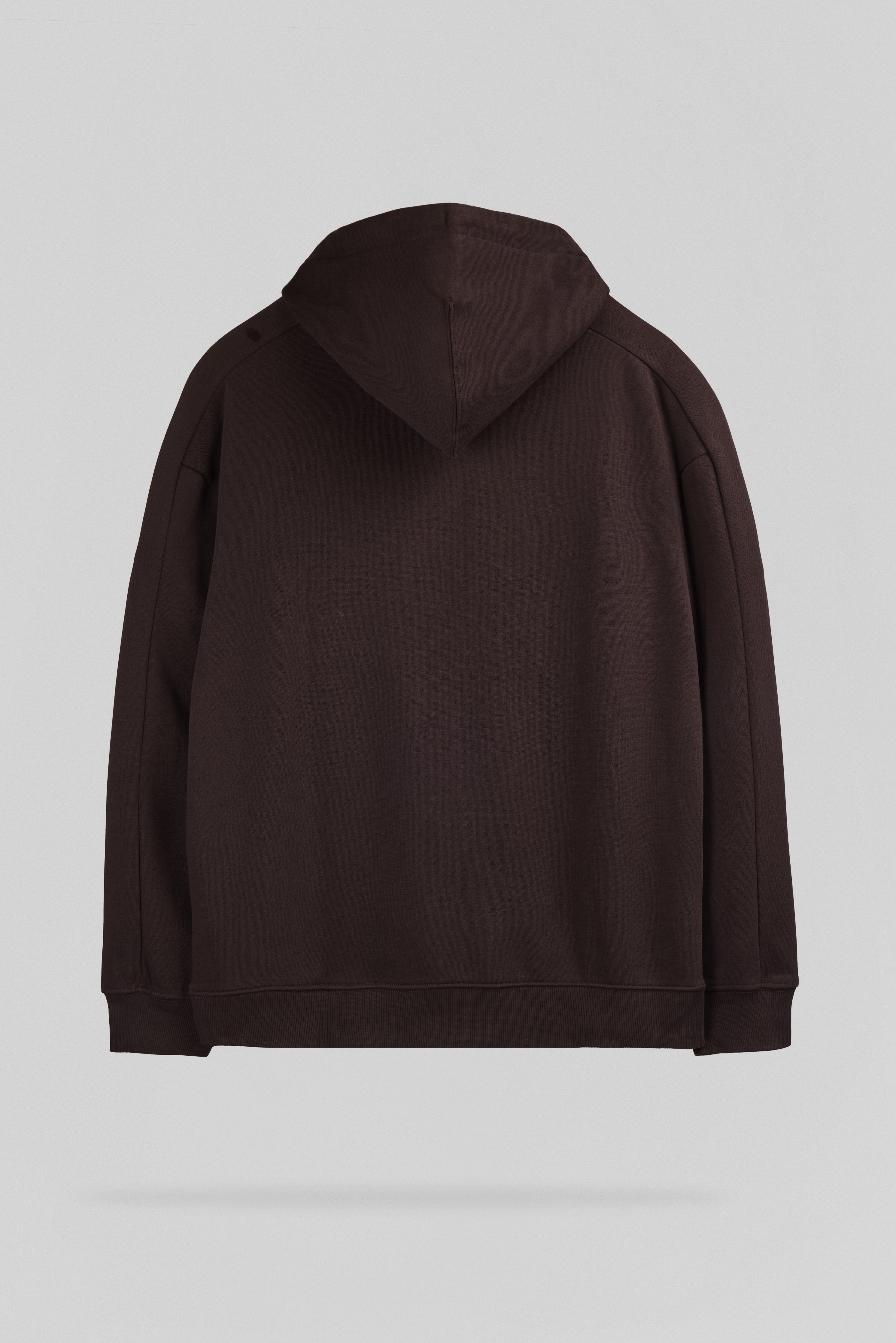 Teddy Smith S-Adrien Hoody sweat marron prune