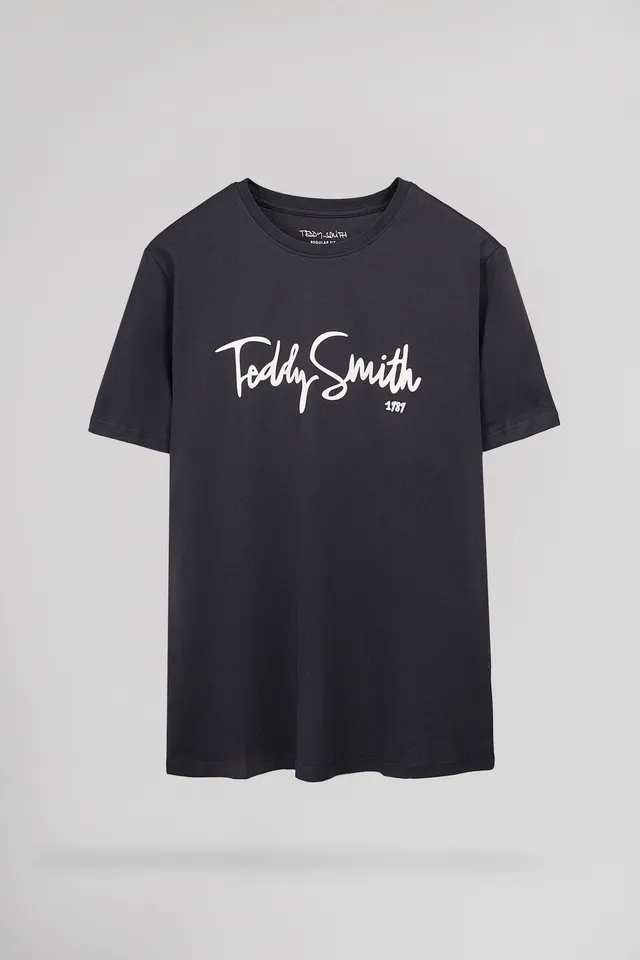 TEDDY SMITH T-EVRY MC t-shirt bleu marine coton