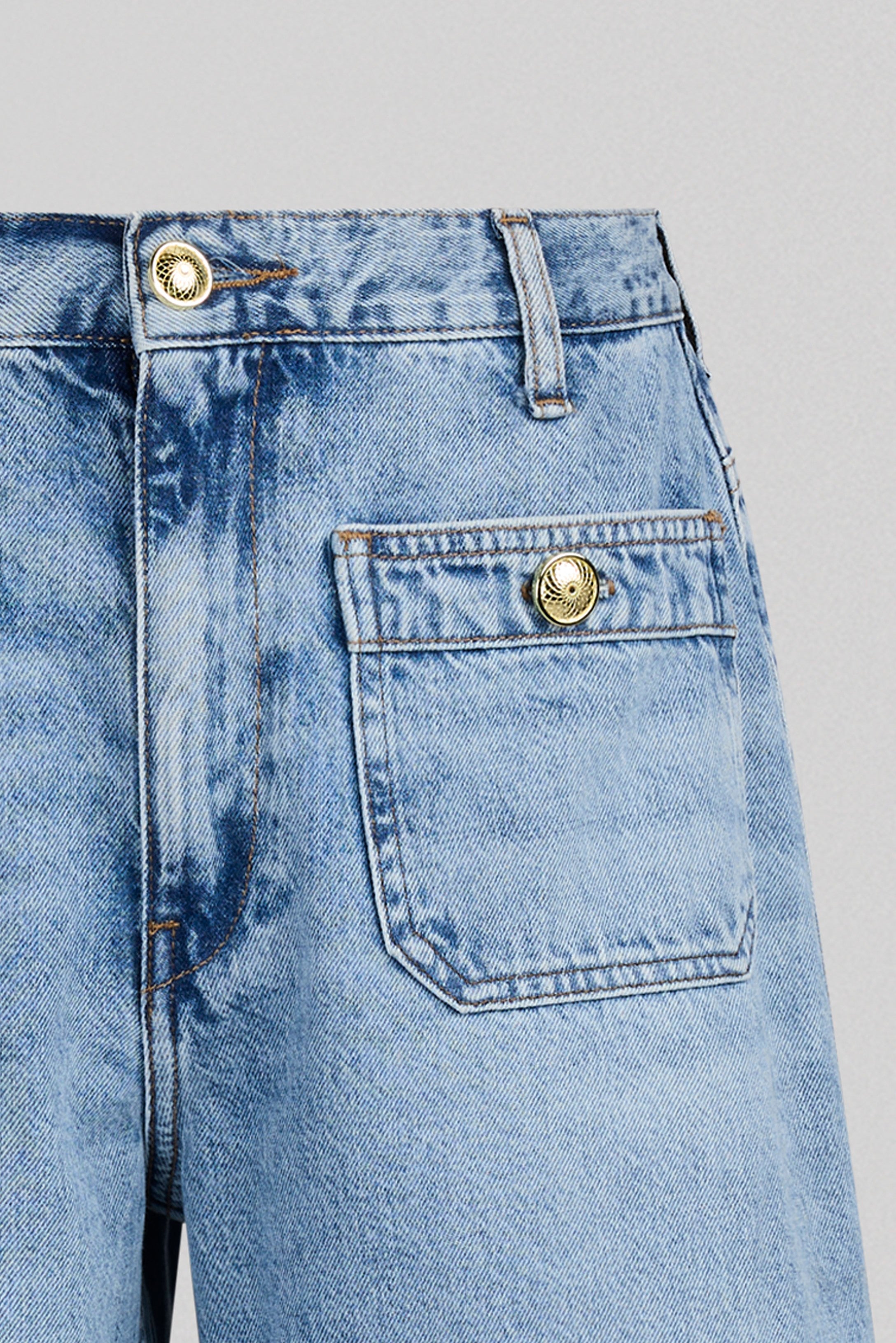 Teddy Smith P-Josefa Wide jean large indigo