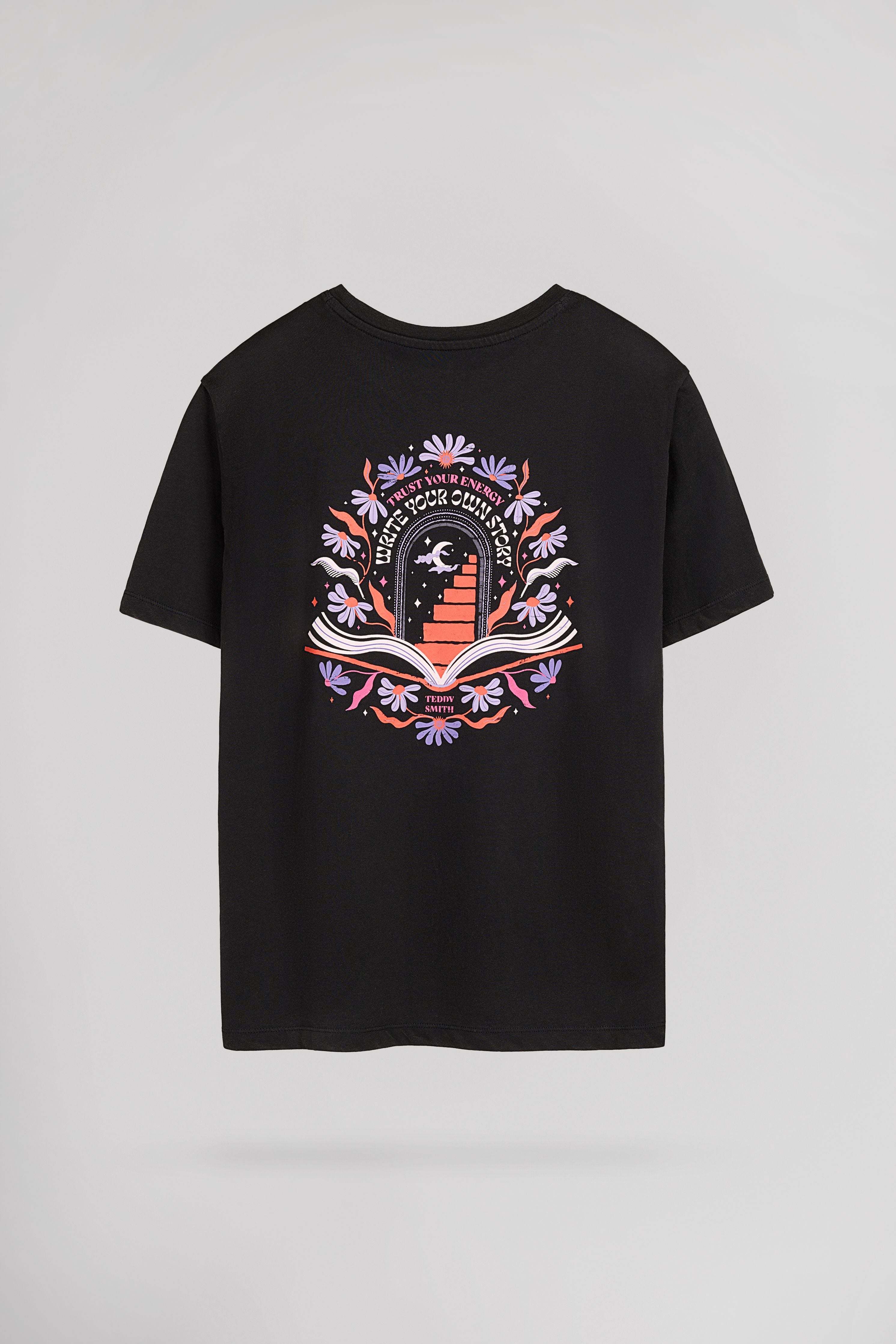 Teddy Smith T-Hya MC Jr T-shirt Noir Fille Coton