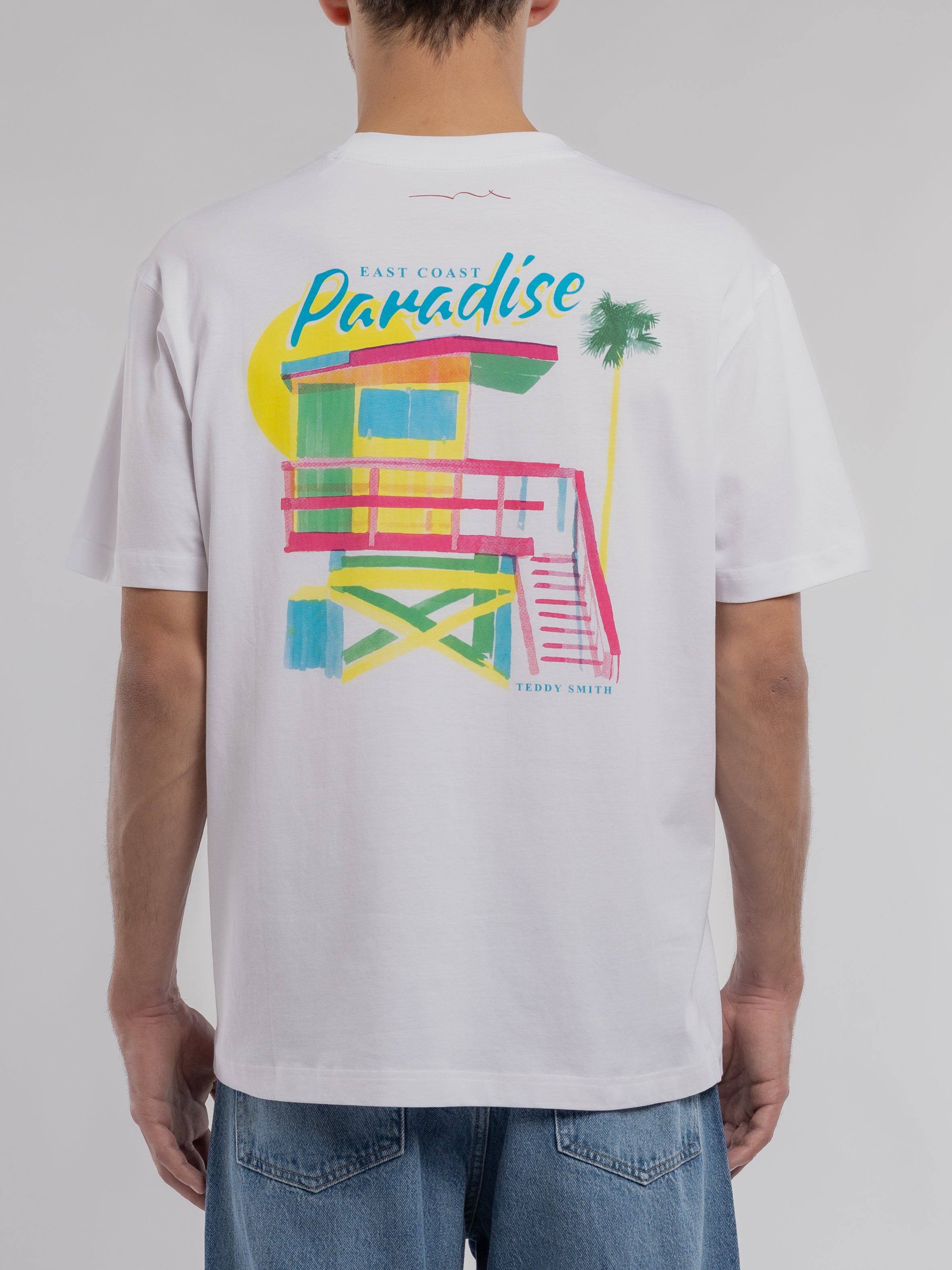 Teddy Smith T-Playa MC t-shirt ample blanc homme