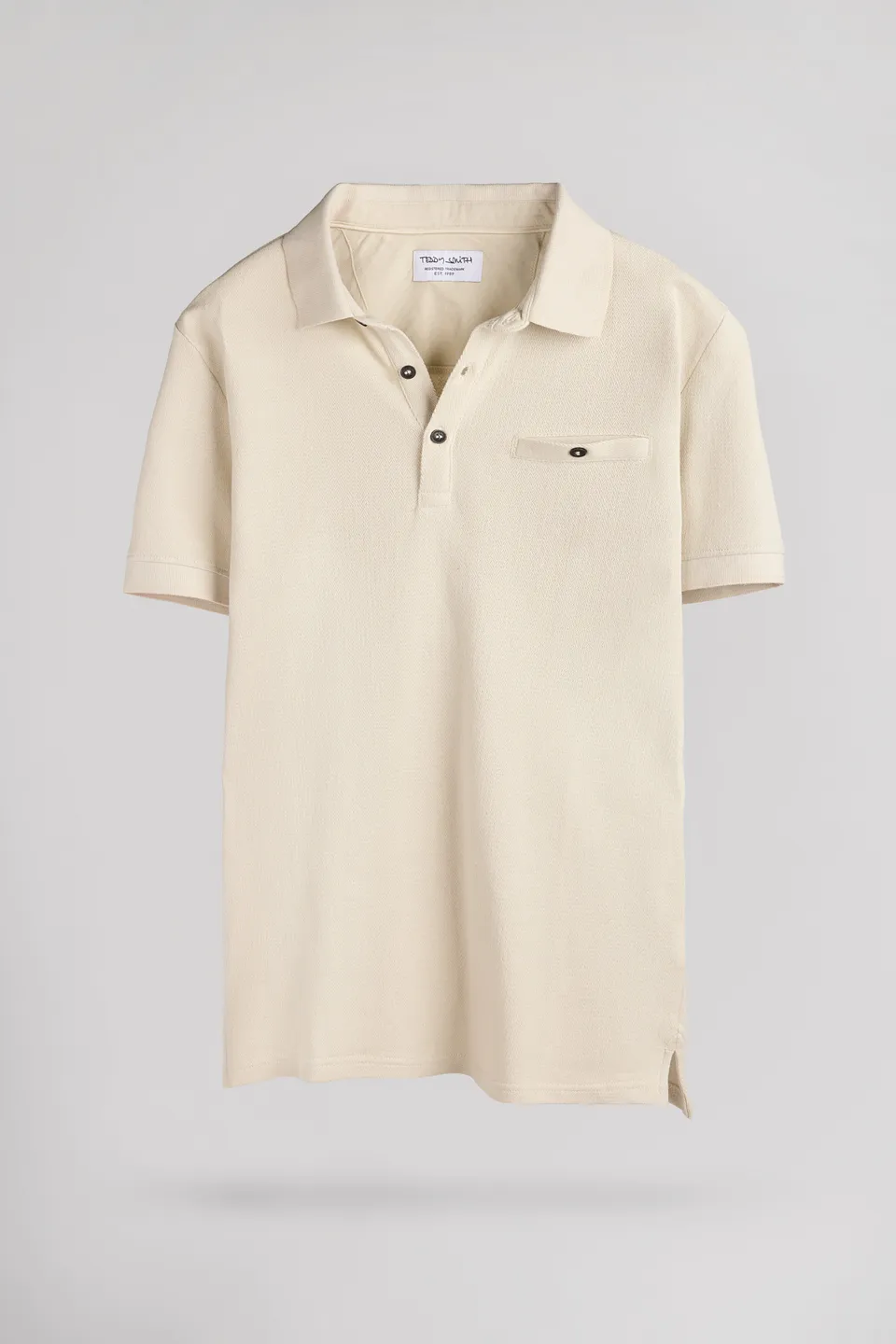 Teddy Smith P-Wesley MC polo crème coton poche